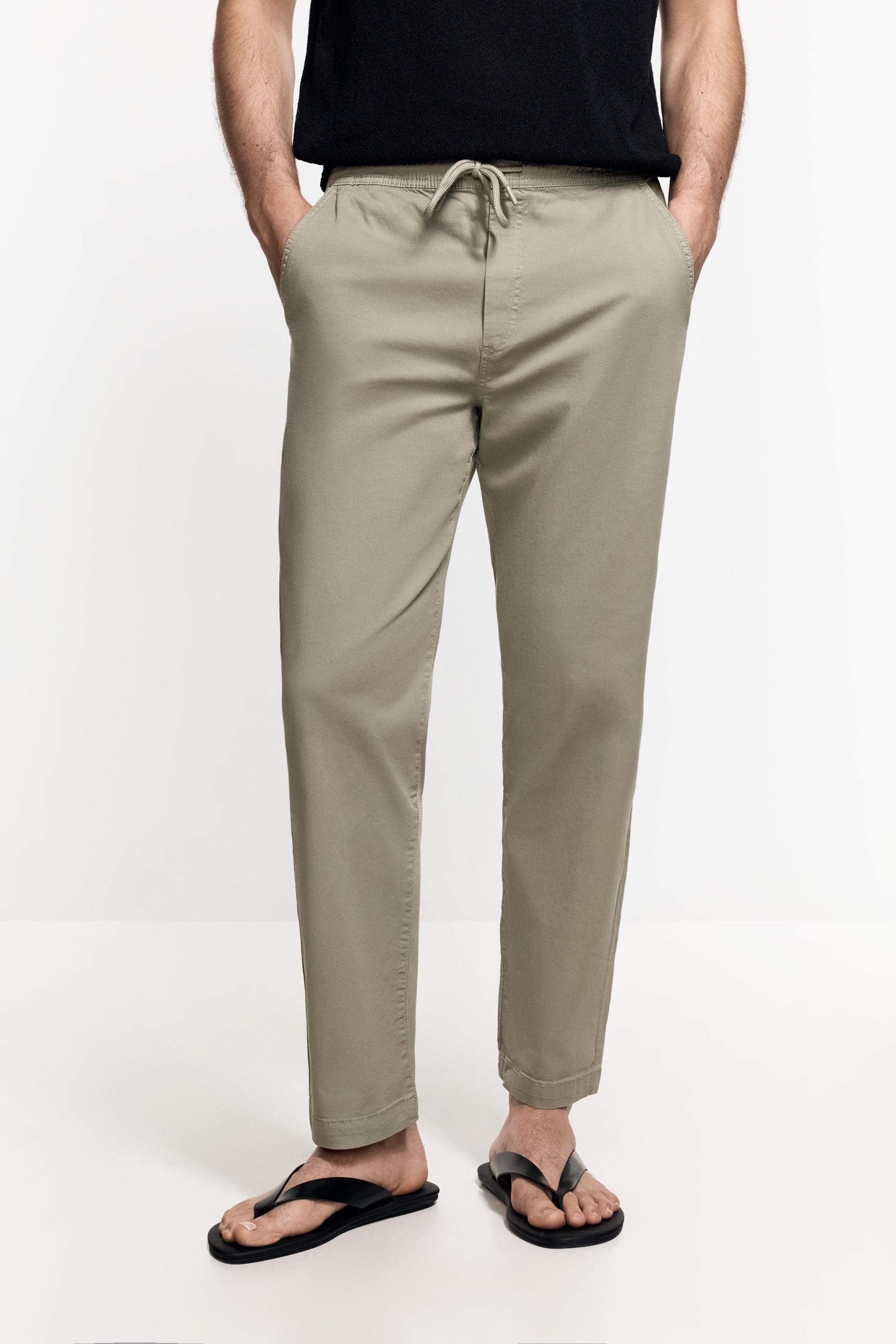 Slim fit jogger trousers — KHAKI
