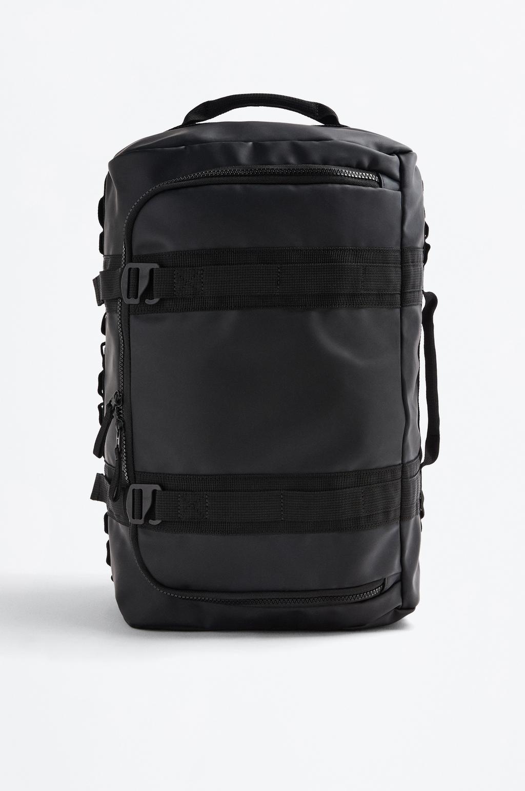 Rubberised travel backpack