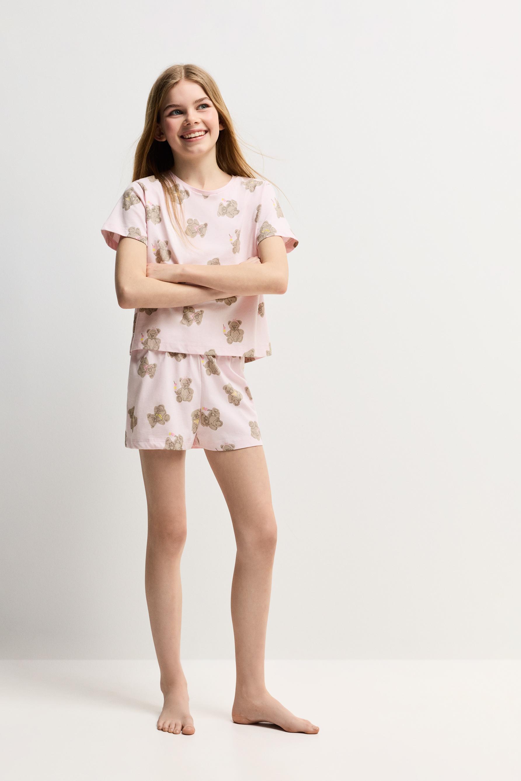 Pijama corto estampado