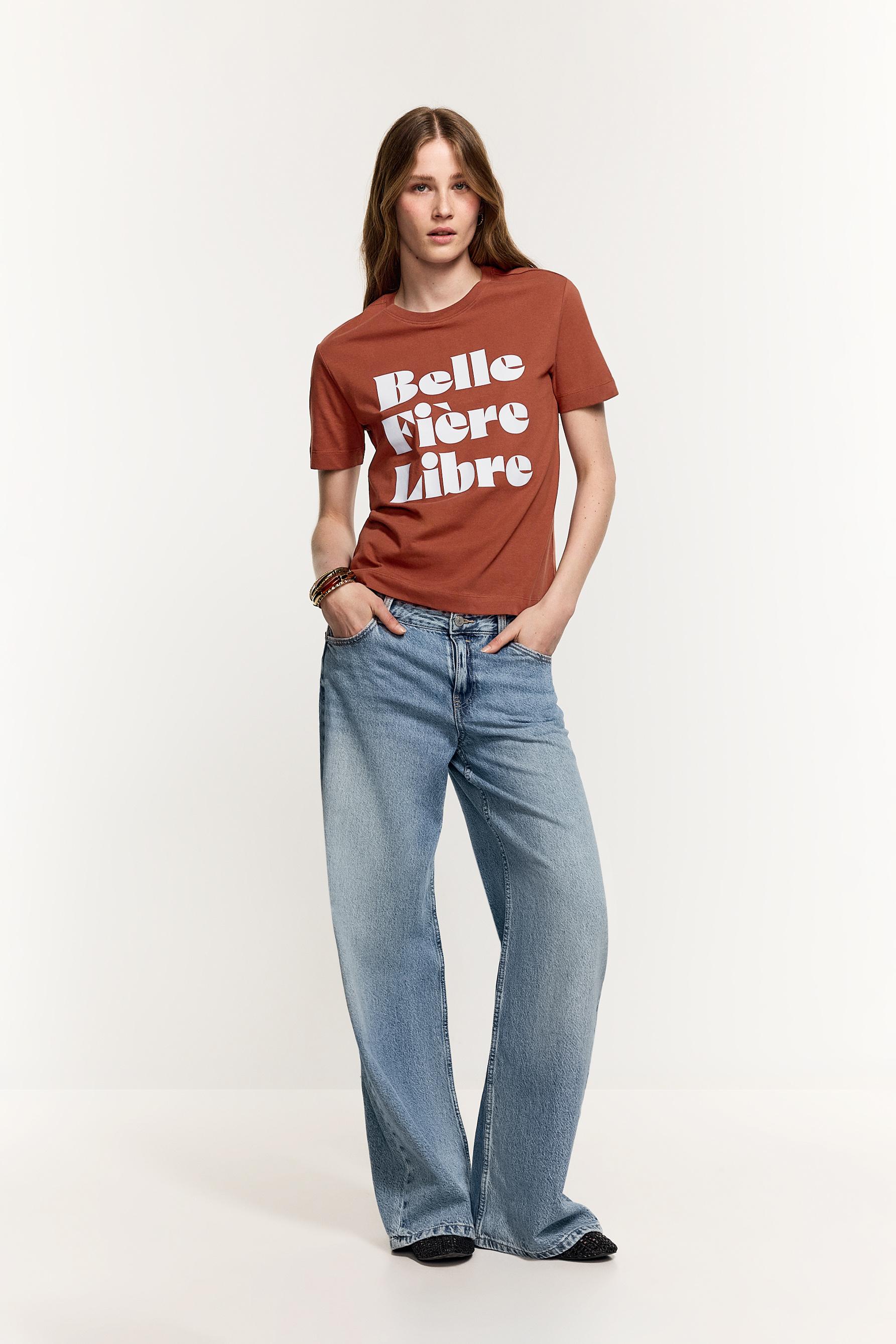 Printed T-shirt — RUSSET