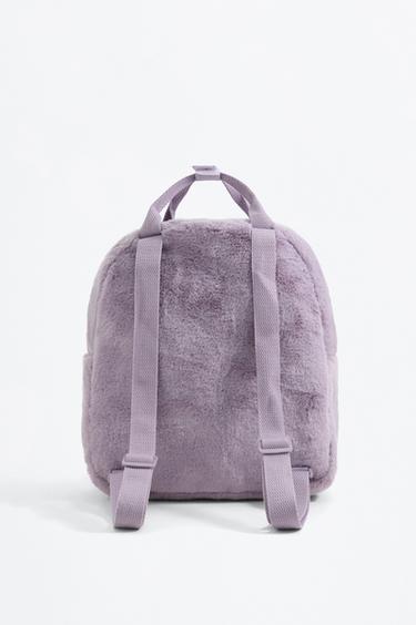 Kuromi Hello Kitty ©SANRIO faux fur backpack — MAUVE 2