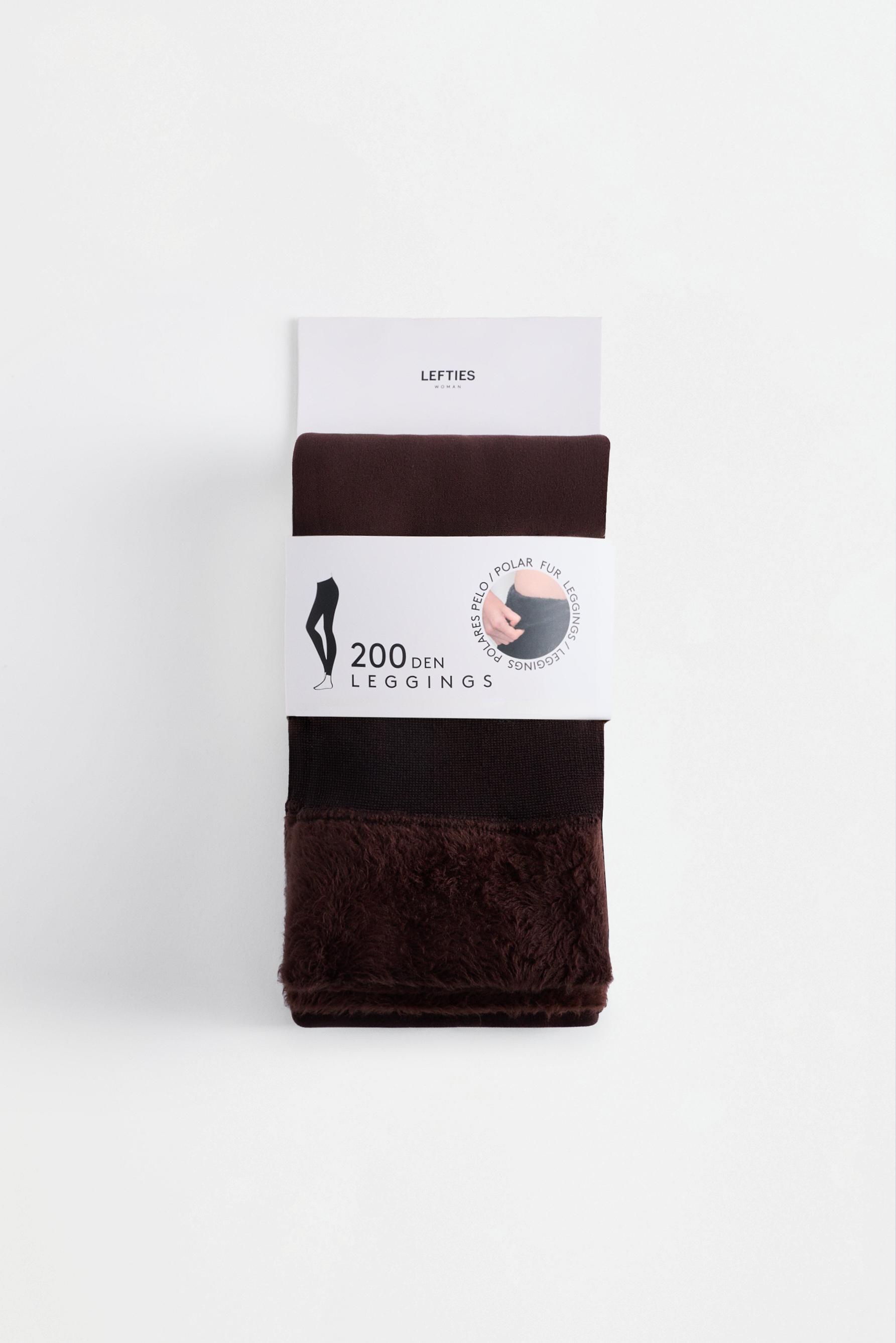 200 denier thermal leggings — CHOCOLATE