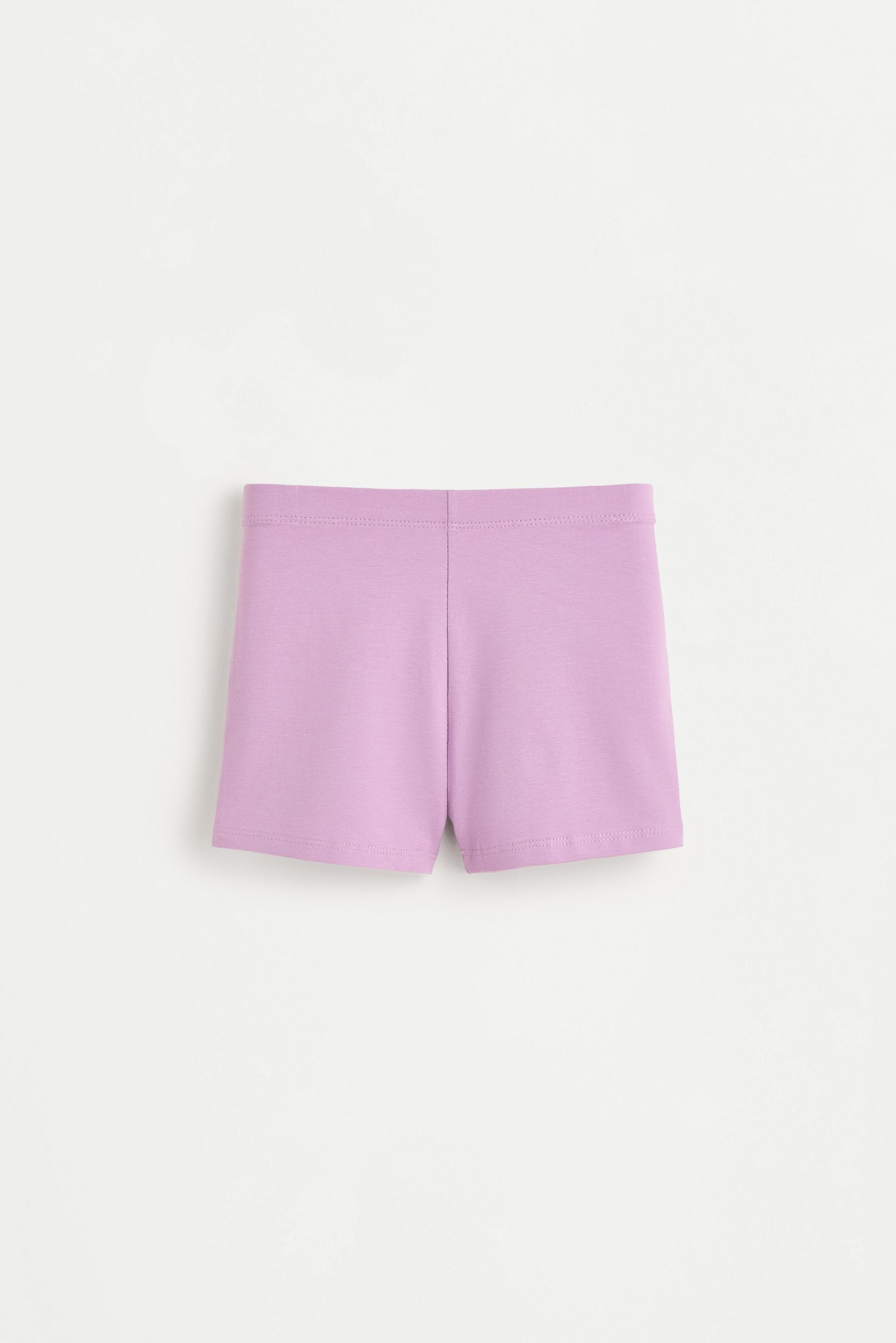 2-pack of plain short leggings — MAUVE PINK