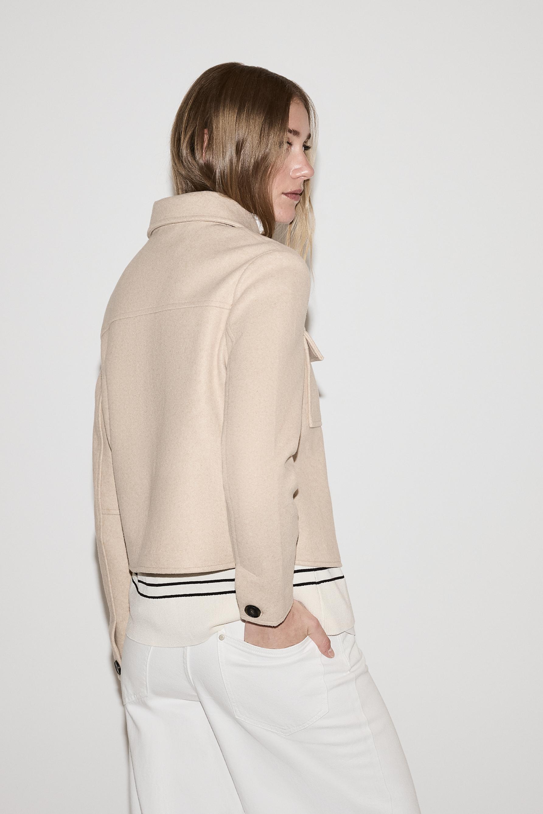 Felt jacket — SAND MARL