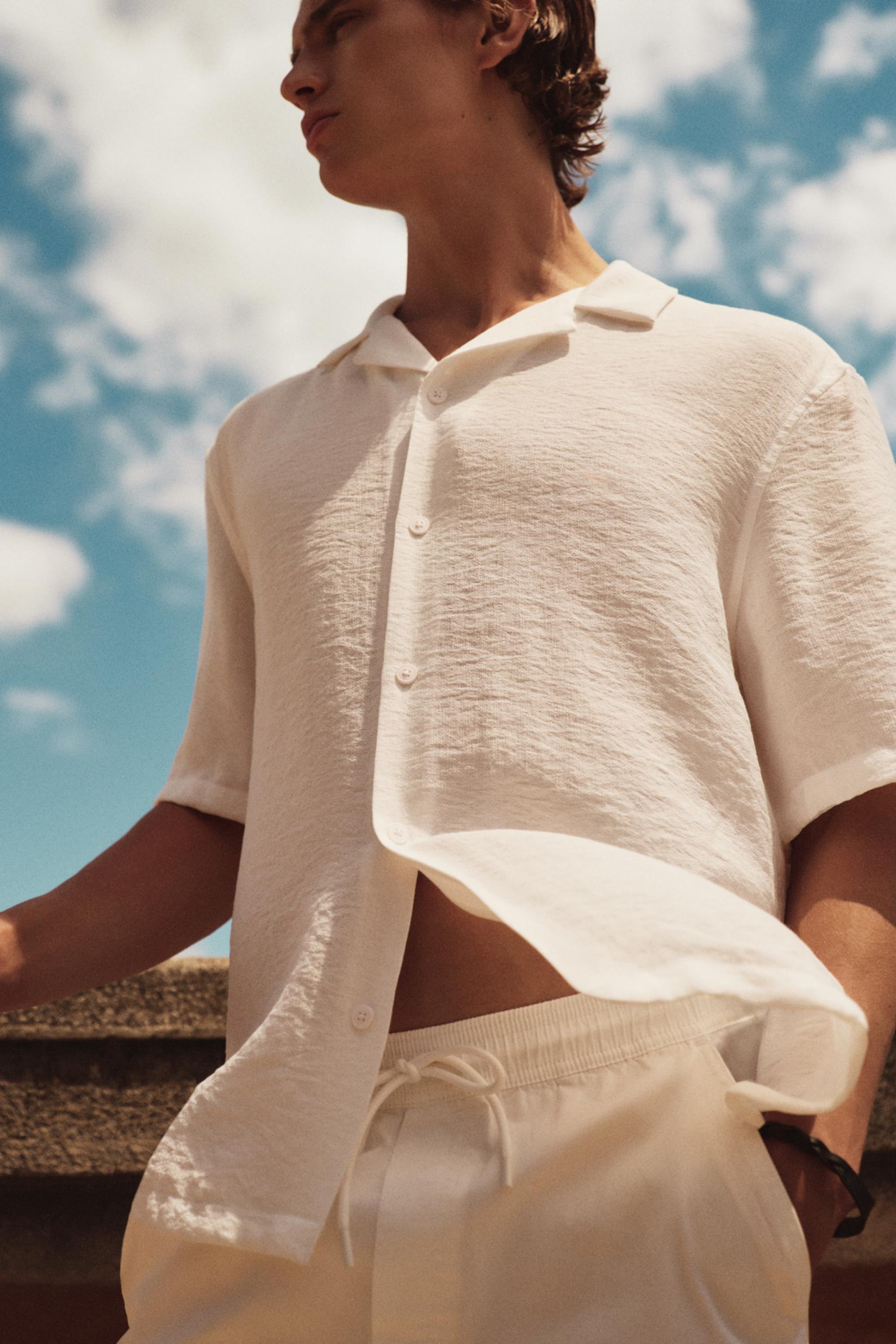 Flowing shirt — WHITE