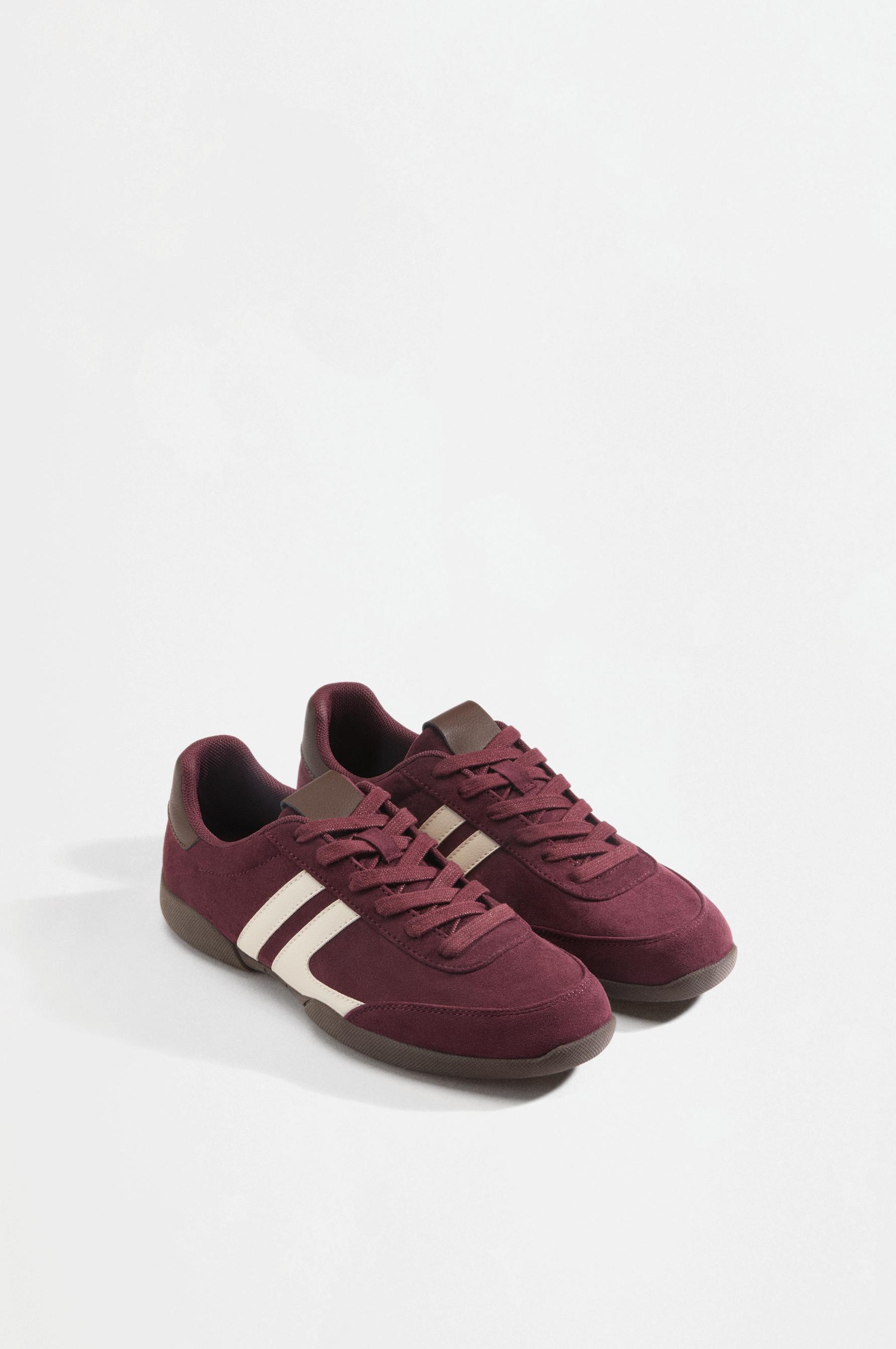Retro sneakers — BURGUNDY