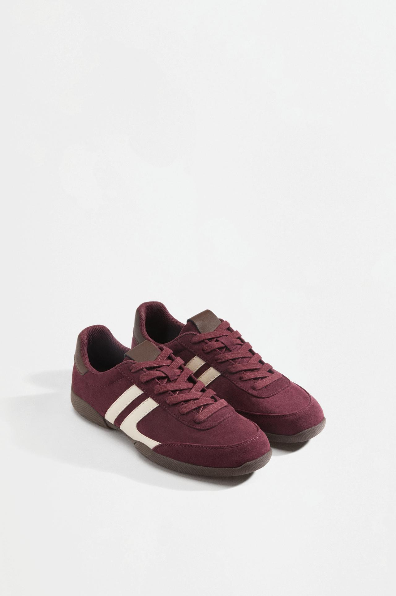 Retro sneakers — BURGUNDY