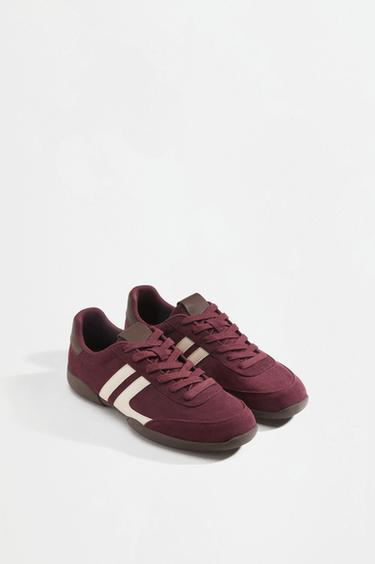 Retro sneakers — BURGUNDY 2
