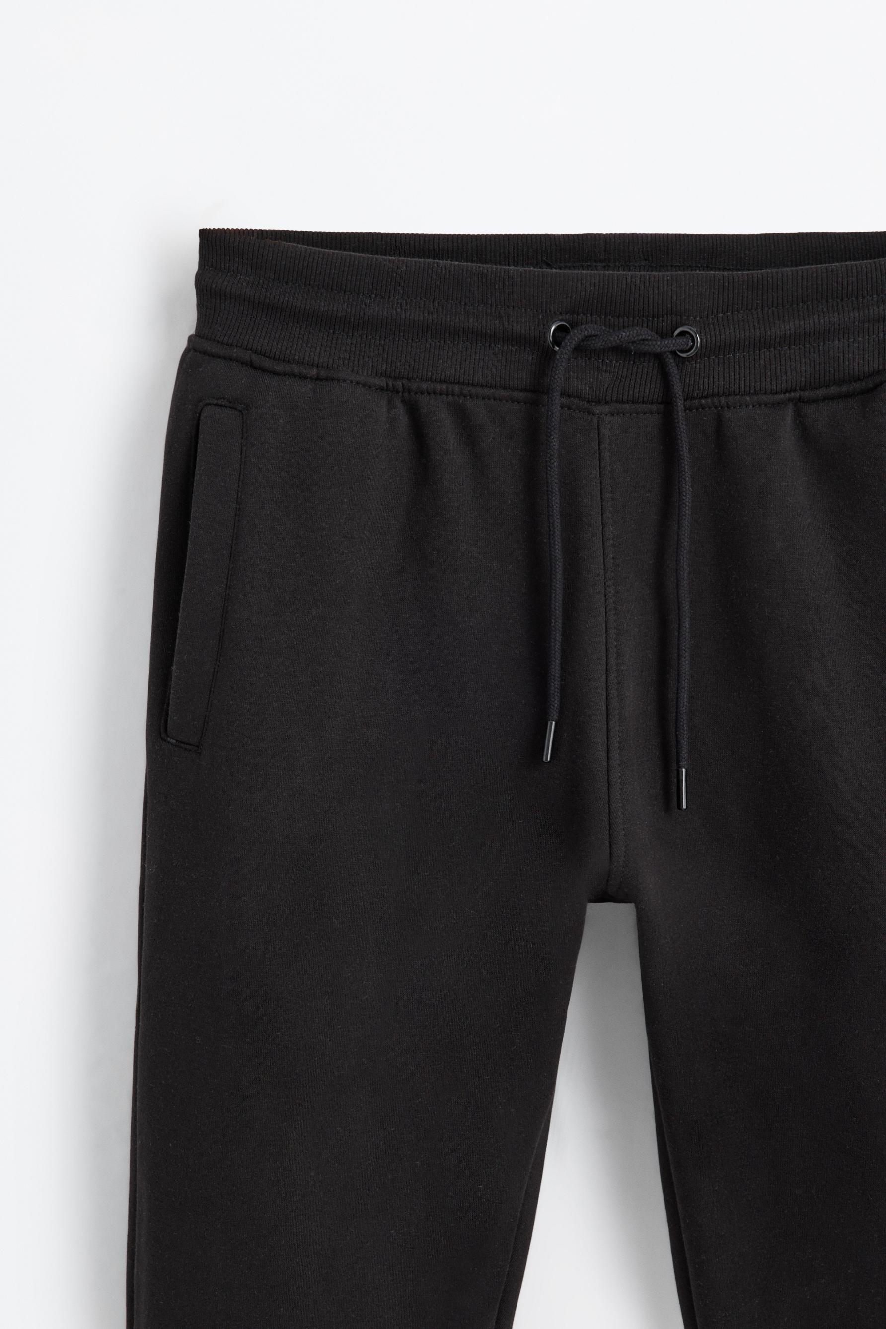Regular fit tracksuit bottoms — BLACK