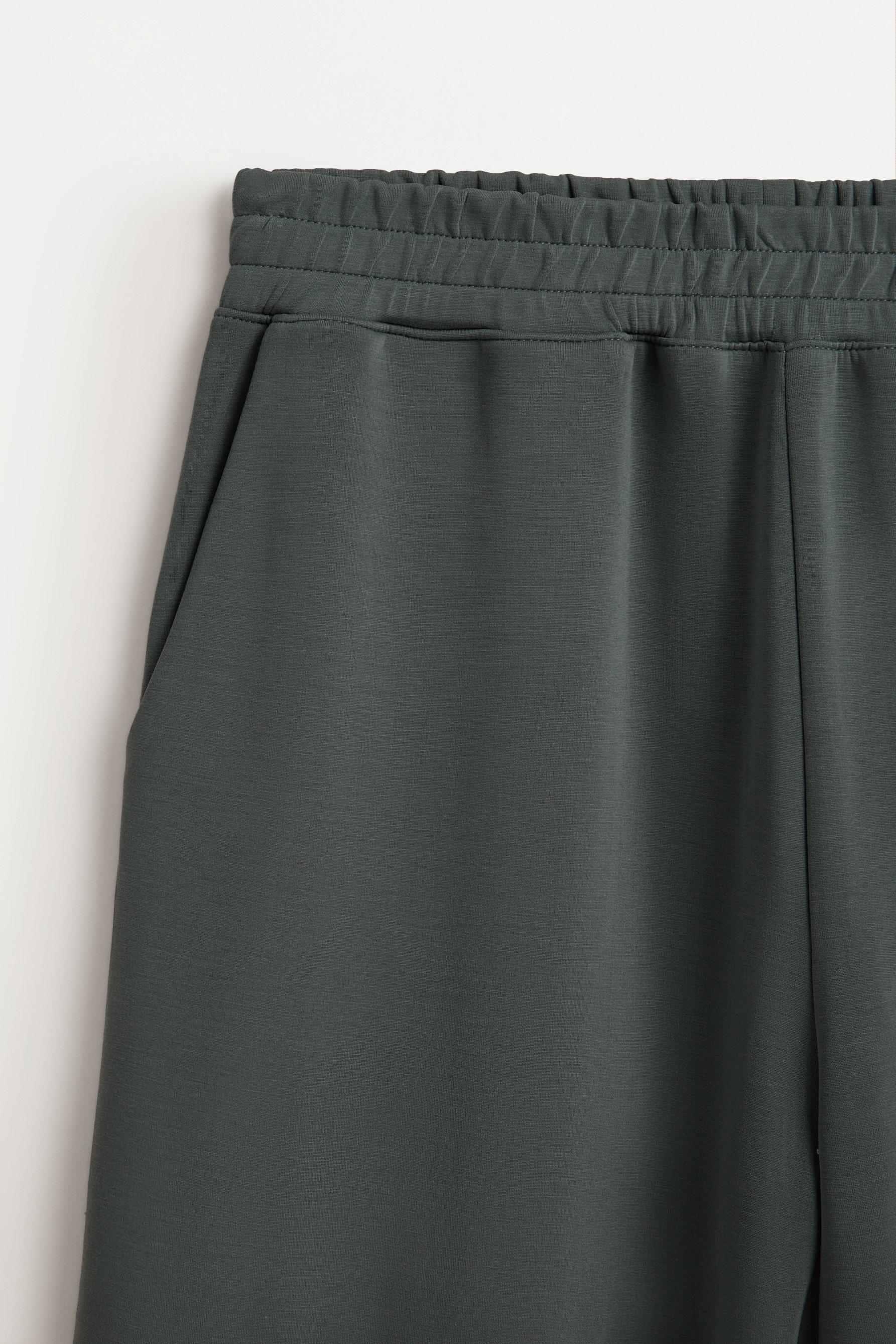 Modal-effect sports culottes — EMERALD GREEN