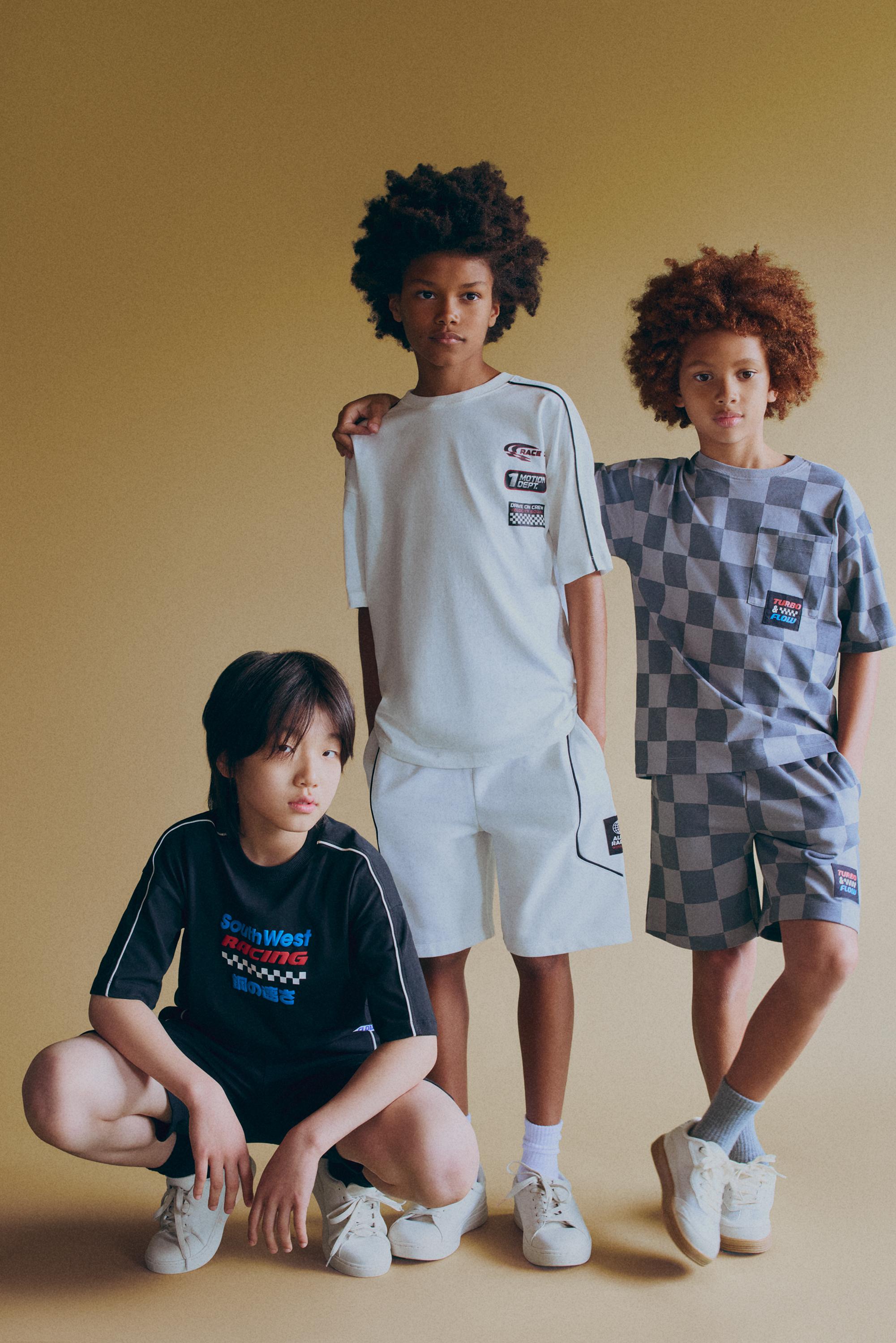 Racing jogger Bermuda shorts — OFF WHITE