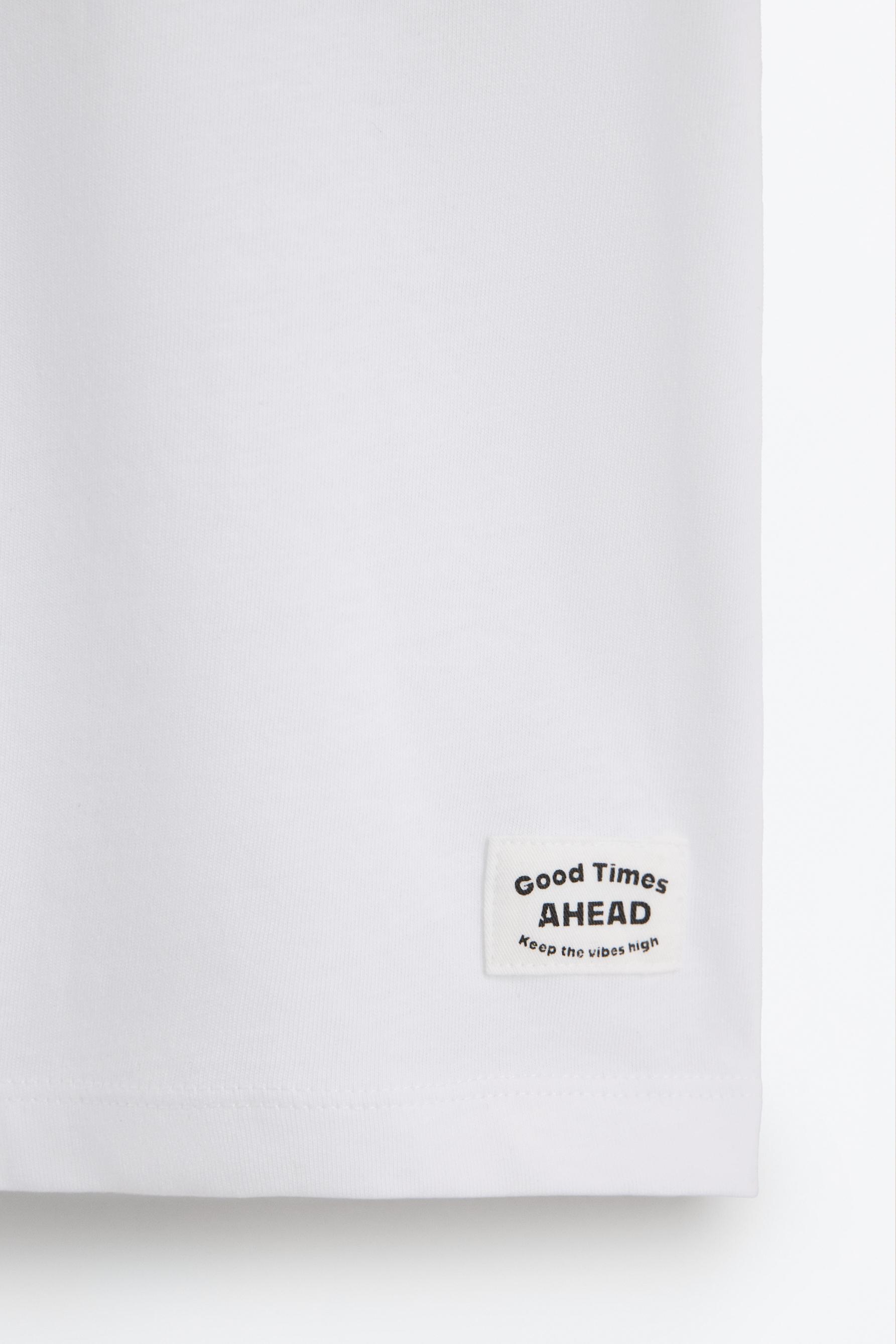 4-pack of plain T-shirts — WHITE