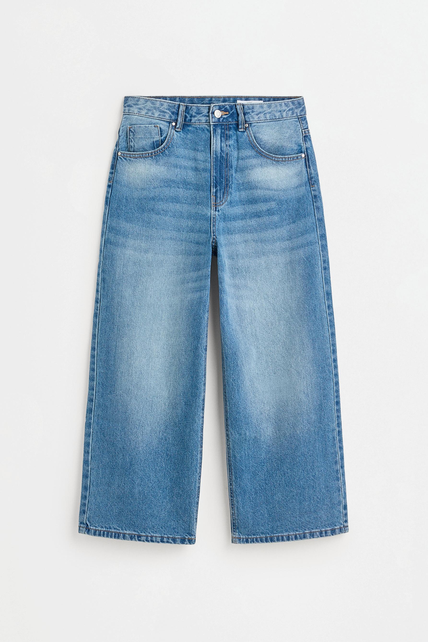 Marine culotte jeans — PALE INDIGO