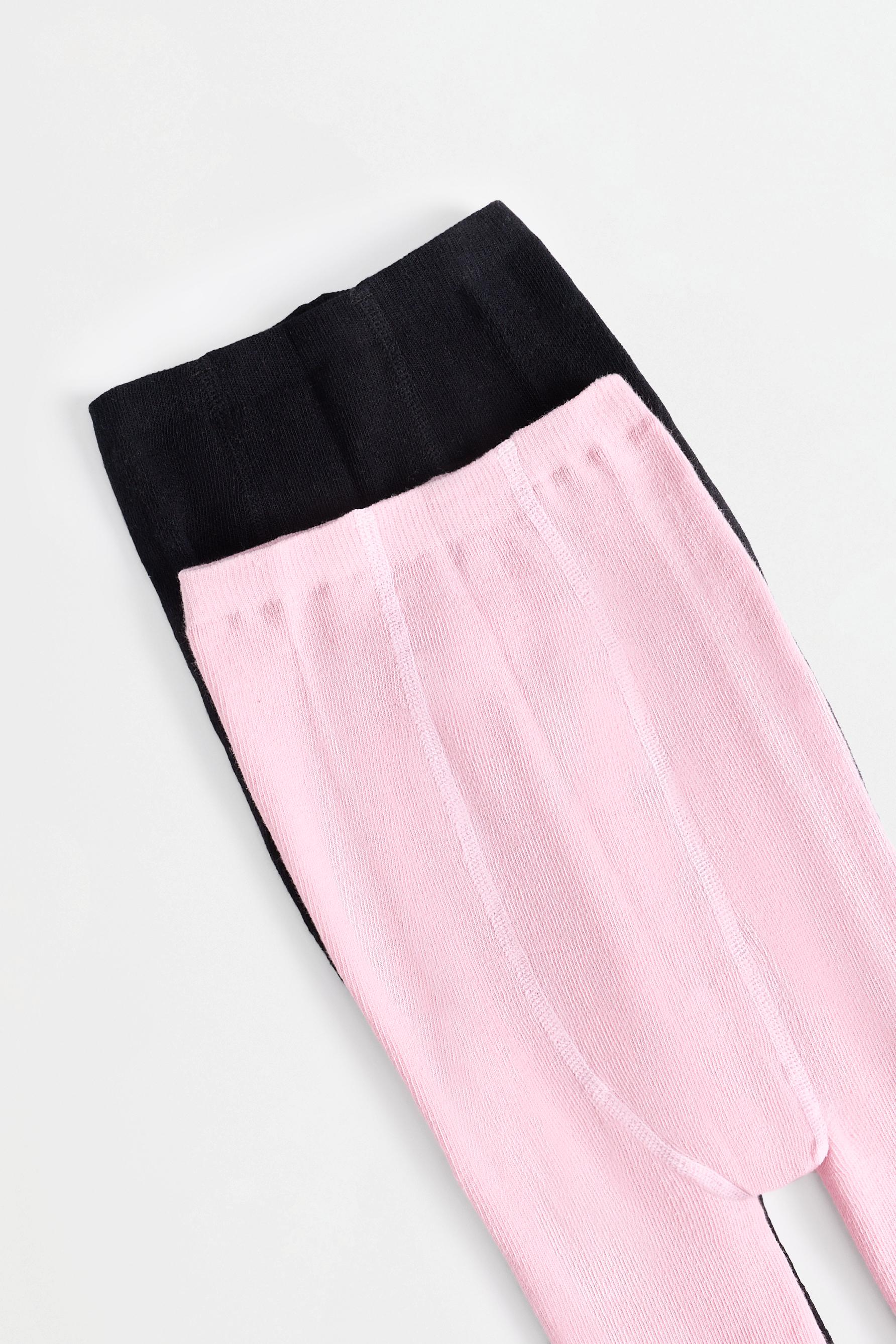 Solid tights (2-pack) — PINK