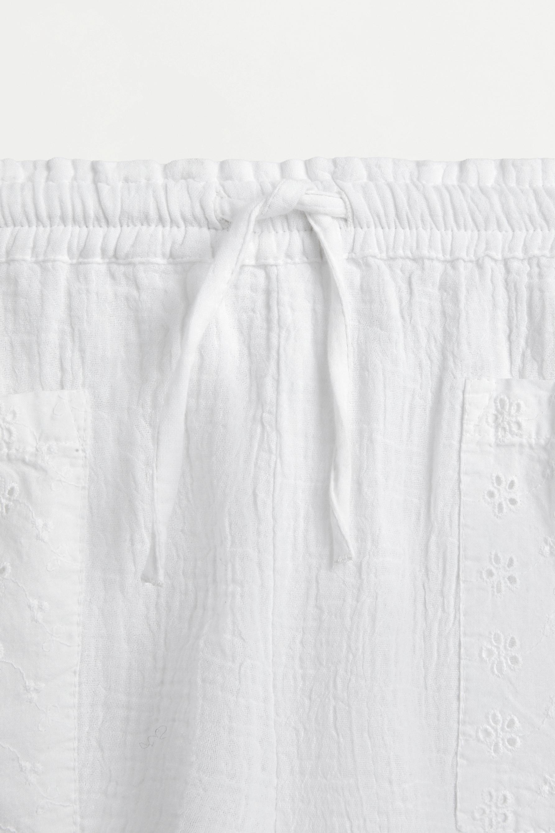 Double gauze shorts with pockets — OFF WHITE