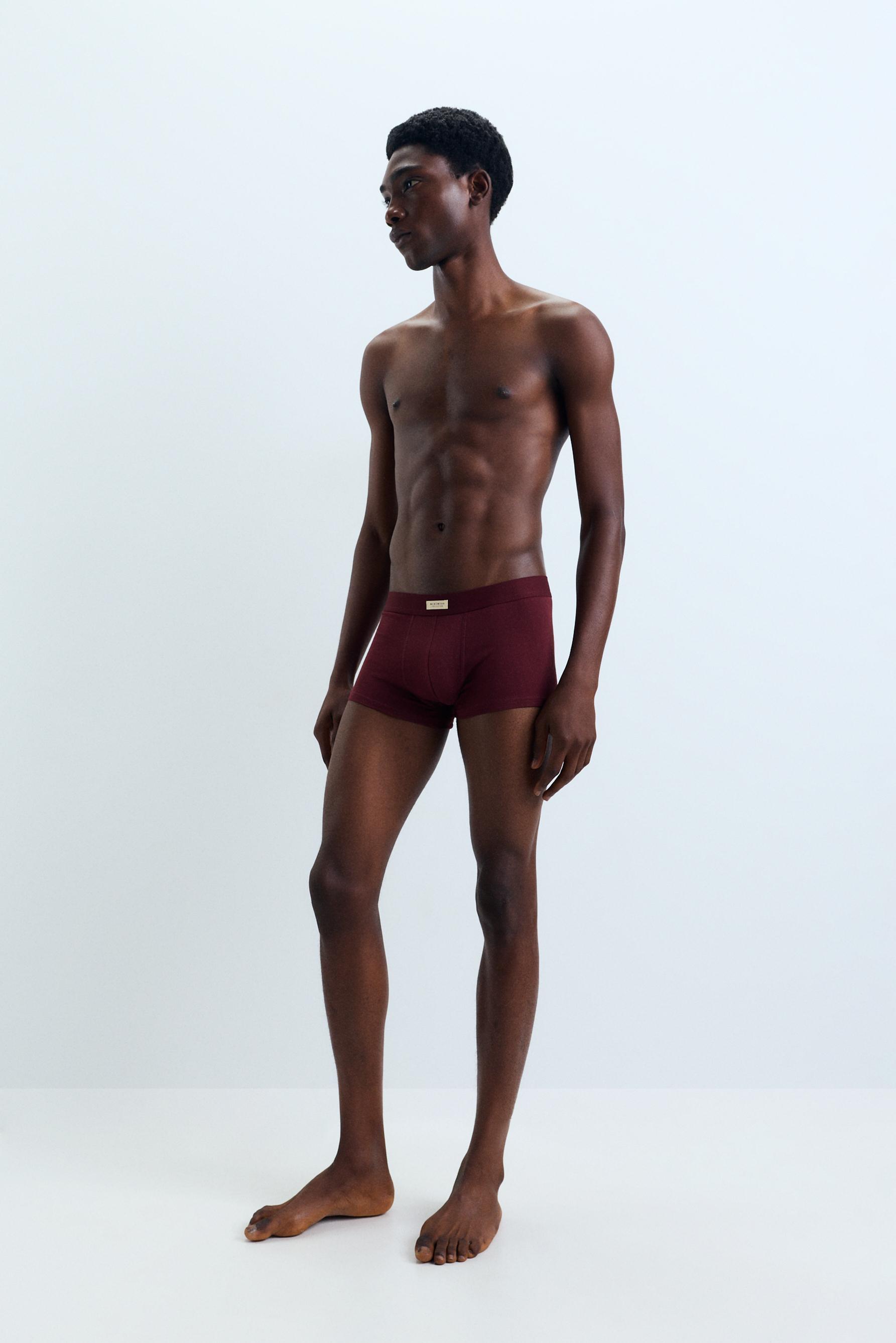 Pack of 7 plain boxers — DARK KHAKI