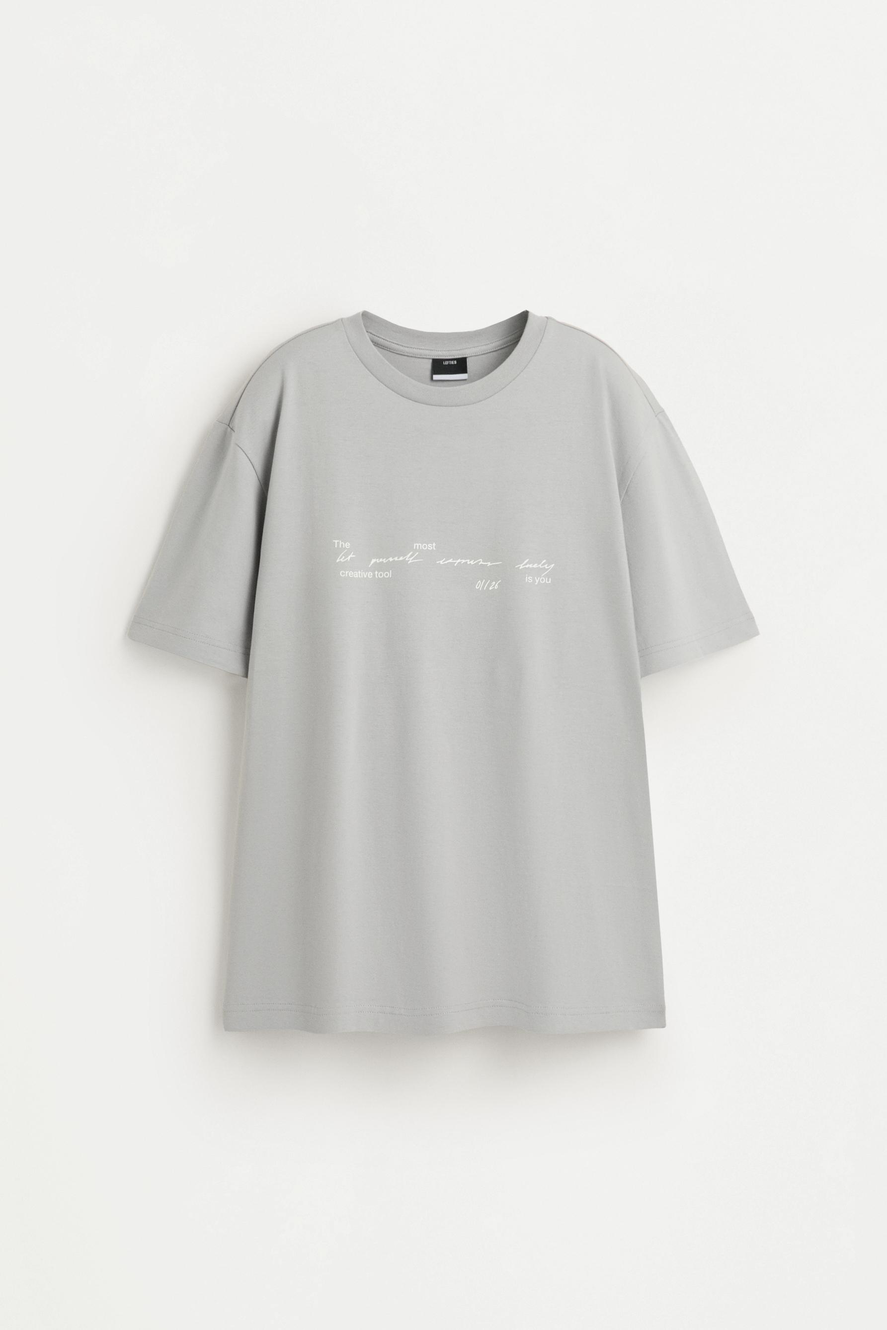 Printed T-shirt — STEEL