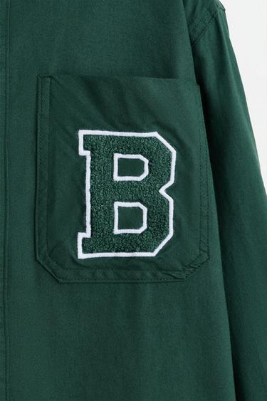 Shirt with patch — GREEN 3