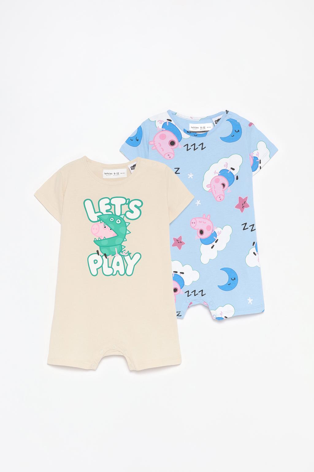 Pack of 2 Peppa Pig™ sleepsuits