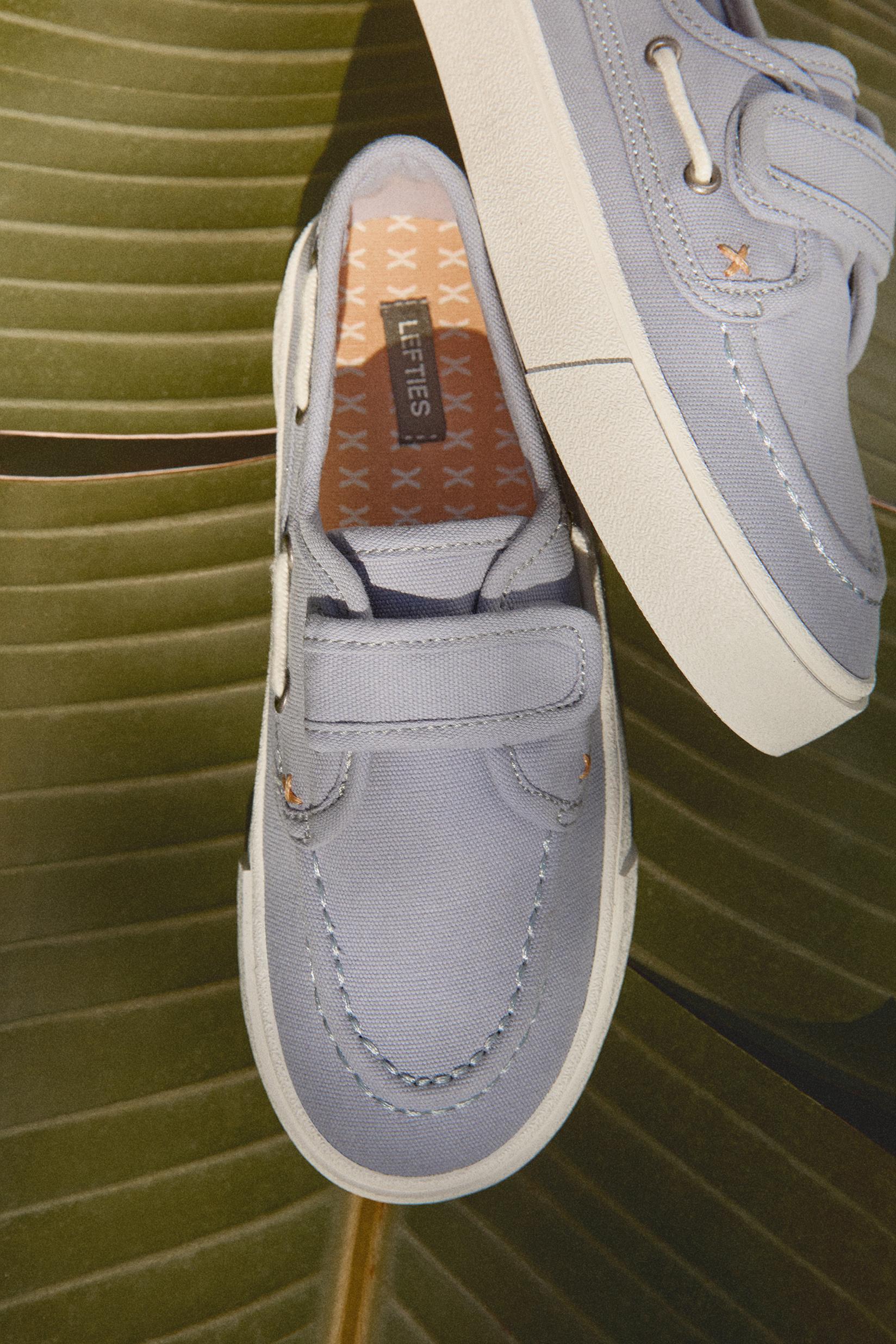 CASUAL BOAT SHOE — WASHED BLUE