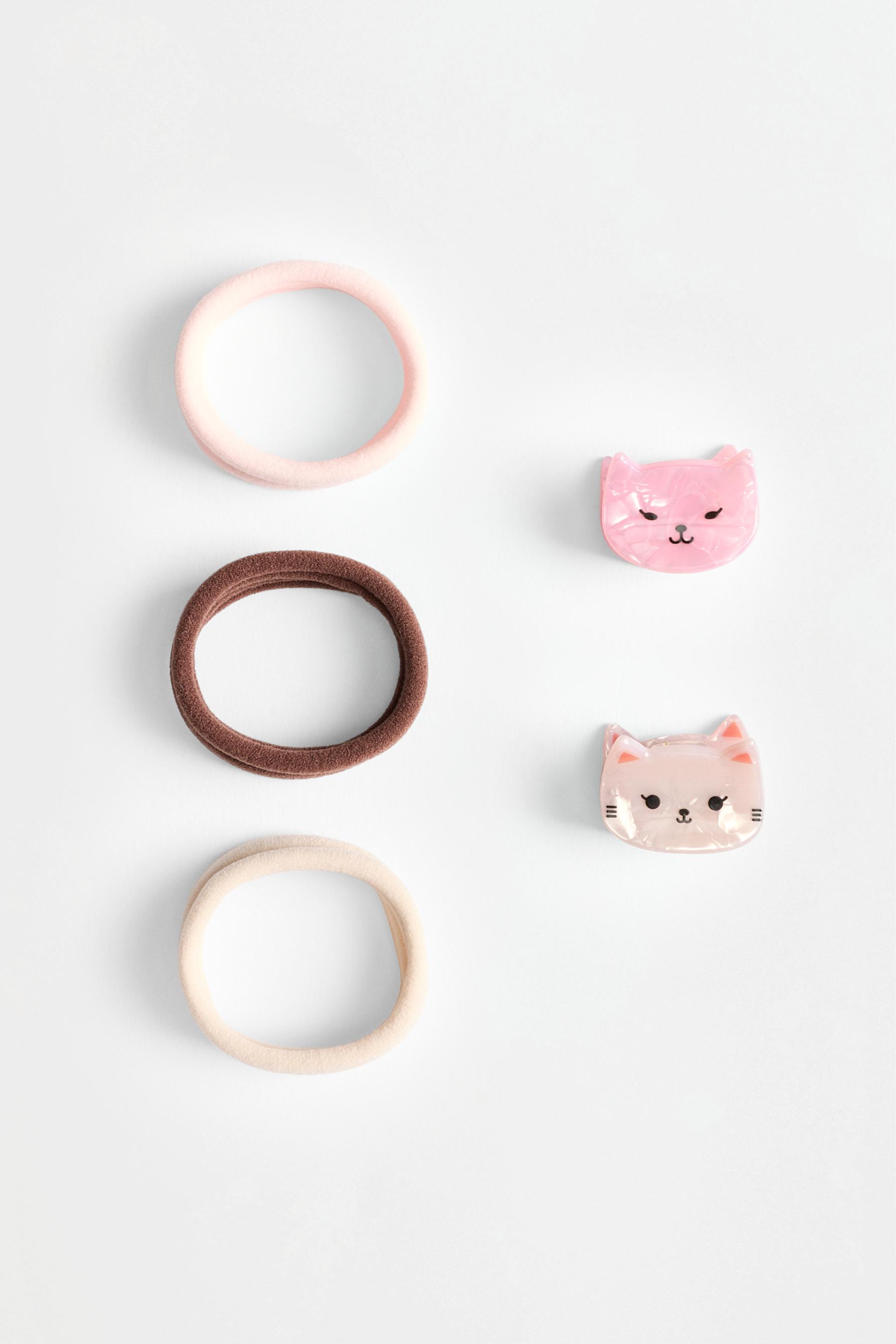 Set coleteros y pinzas de pelo gato