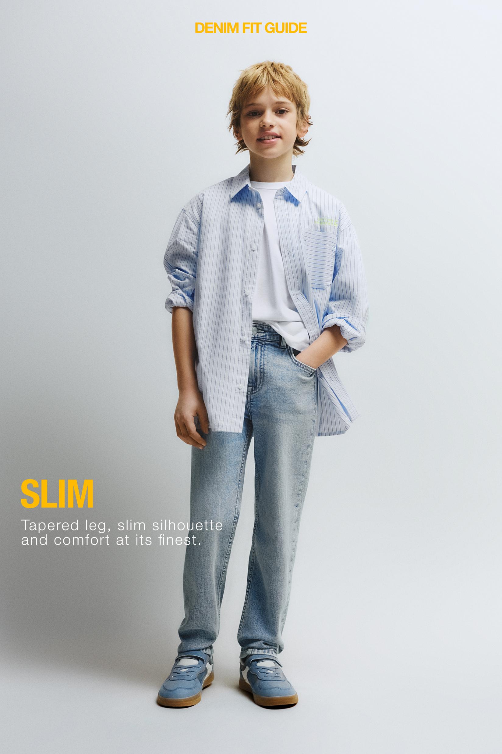 Comfort slim fit jeans — FADED BLUE