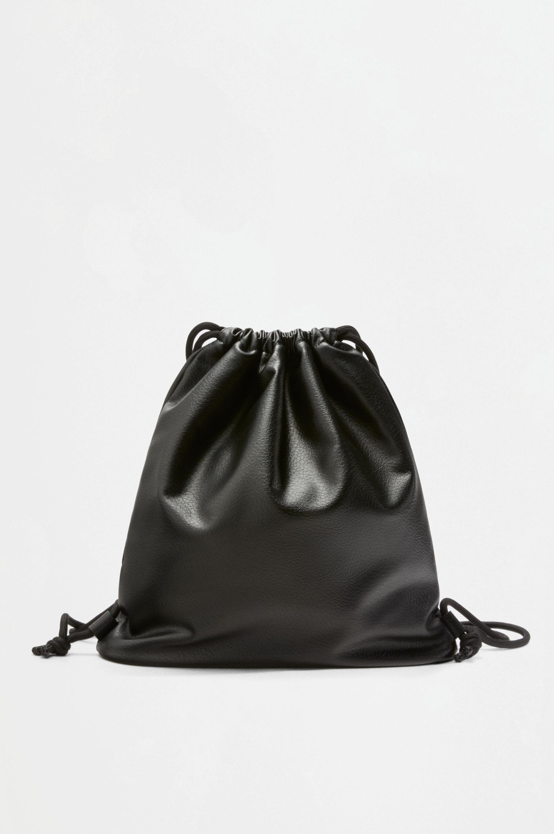 Casual drawstring backpack — BLACK