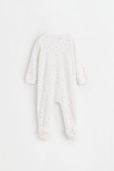 Printed interlock sleepsuit — MINK 2