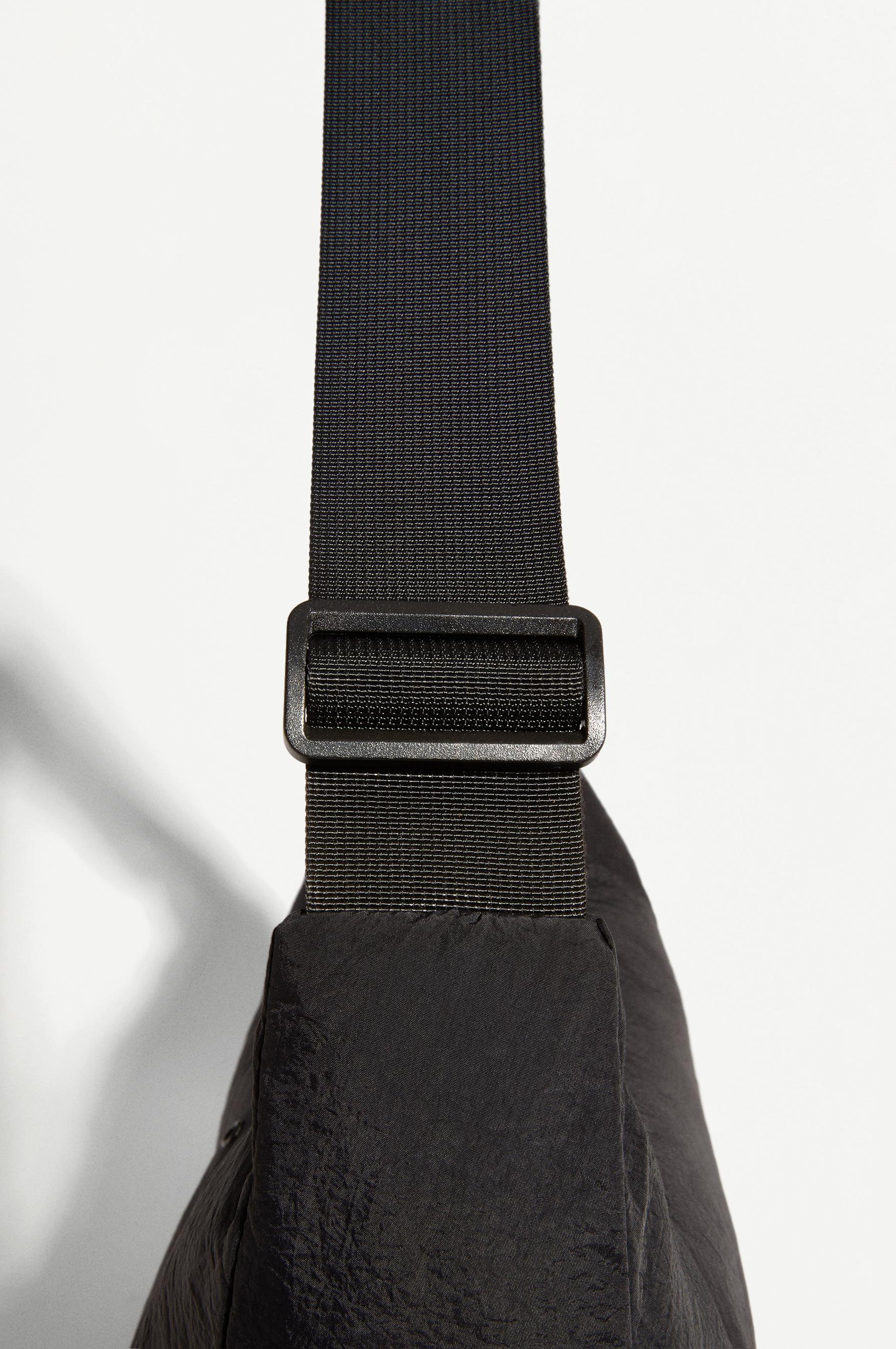 Soundness nylon crossbody bag — BLACK