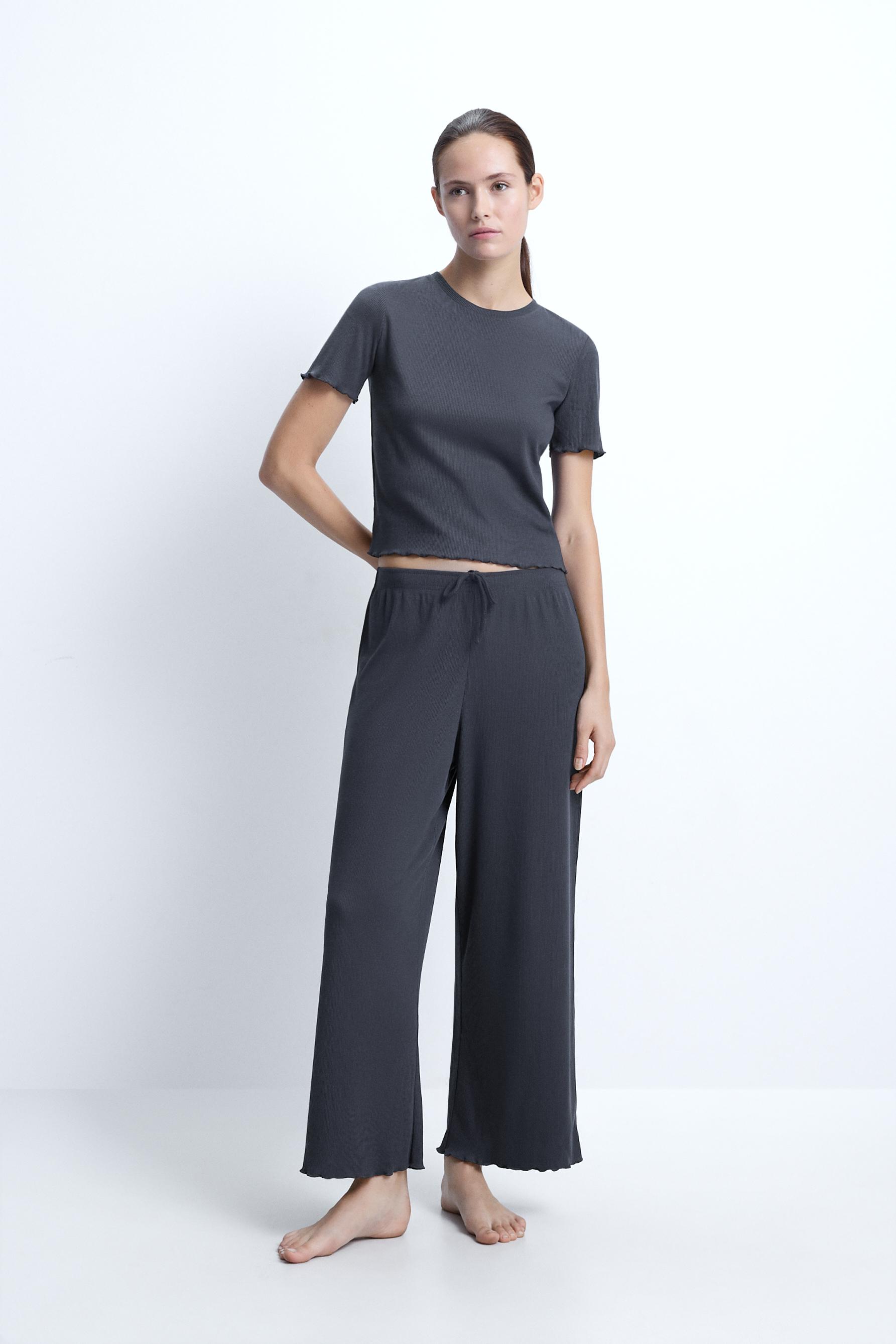 Pantalón culotte ondas