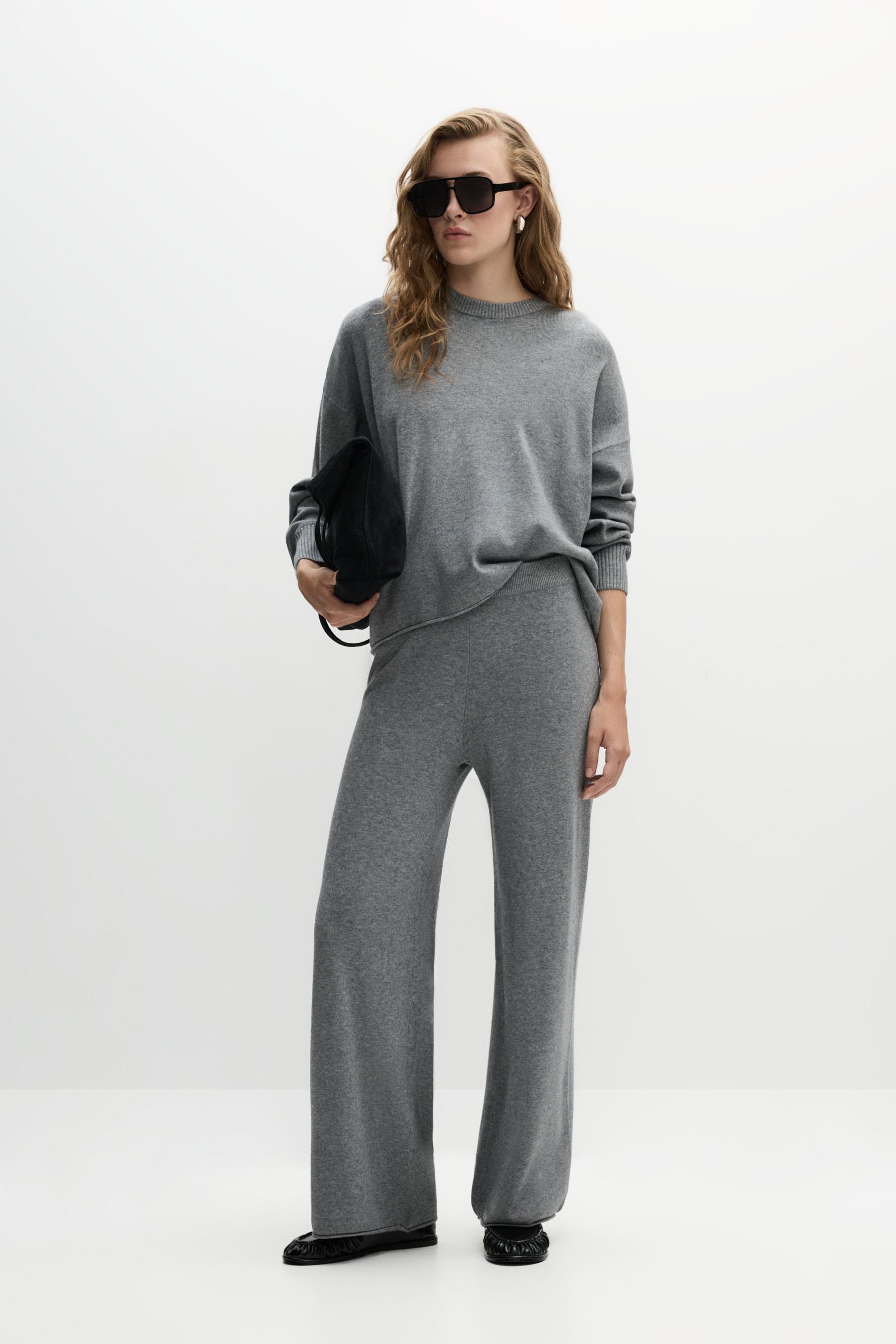 Pantalón holgado punto