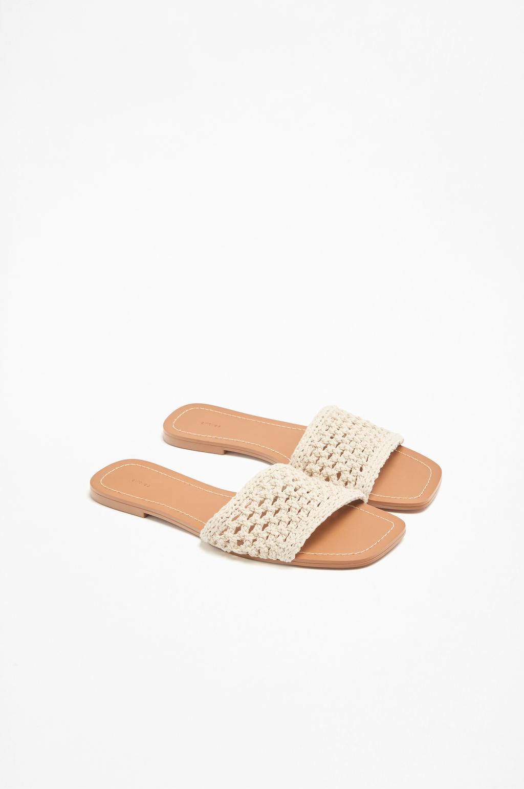 Sandaliak, crochet ehunezkoak