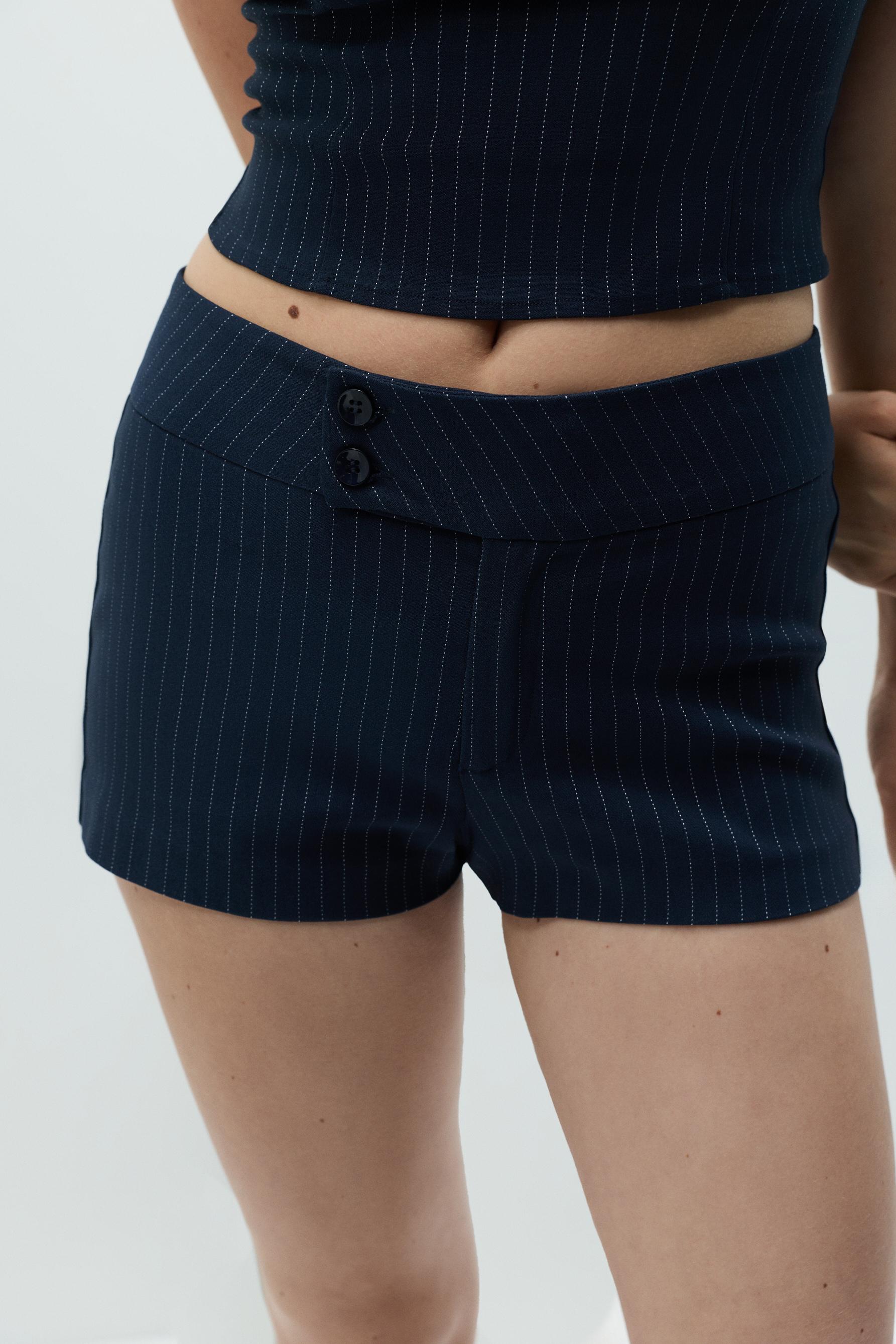 Wide waistband shorts — NAVY