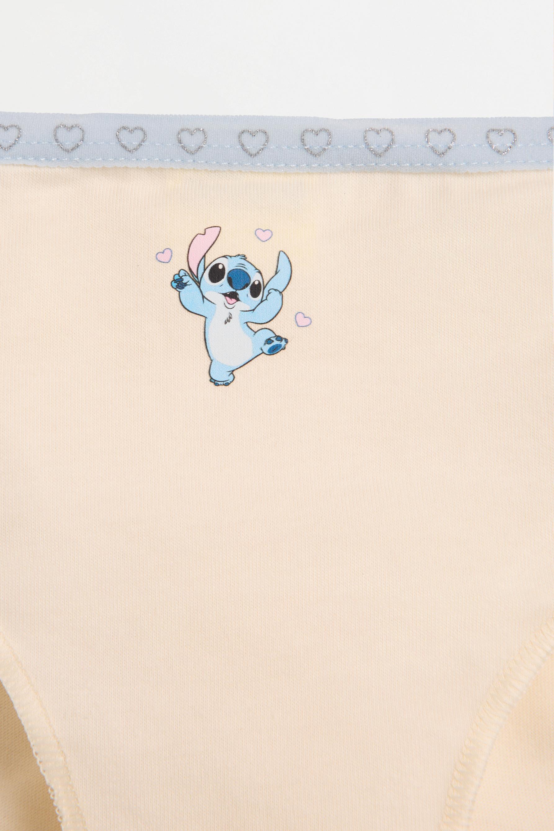 Stitch & Angel ©Disney Briefs (5-Pack) — WHITE/SKY BLUE