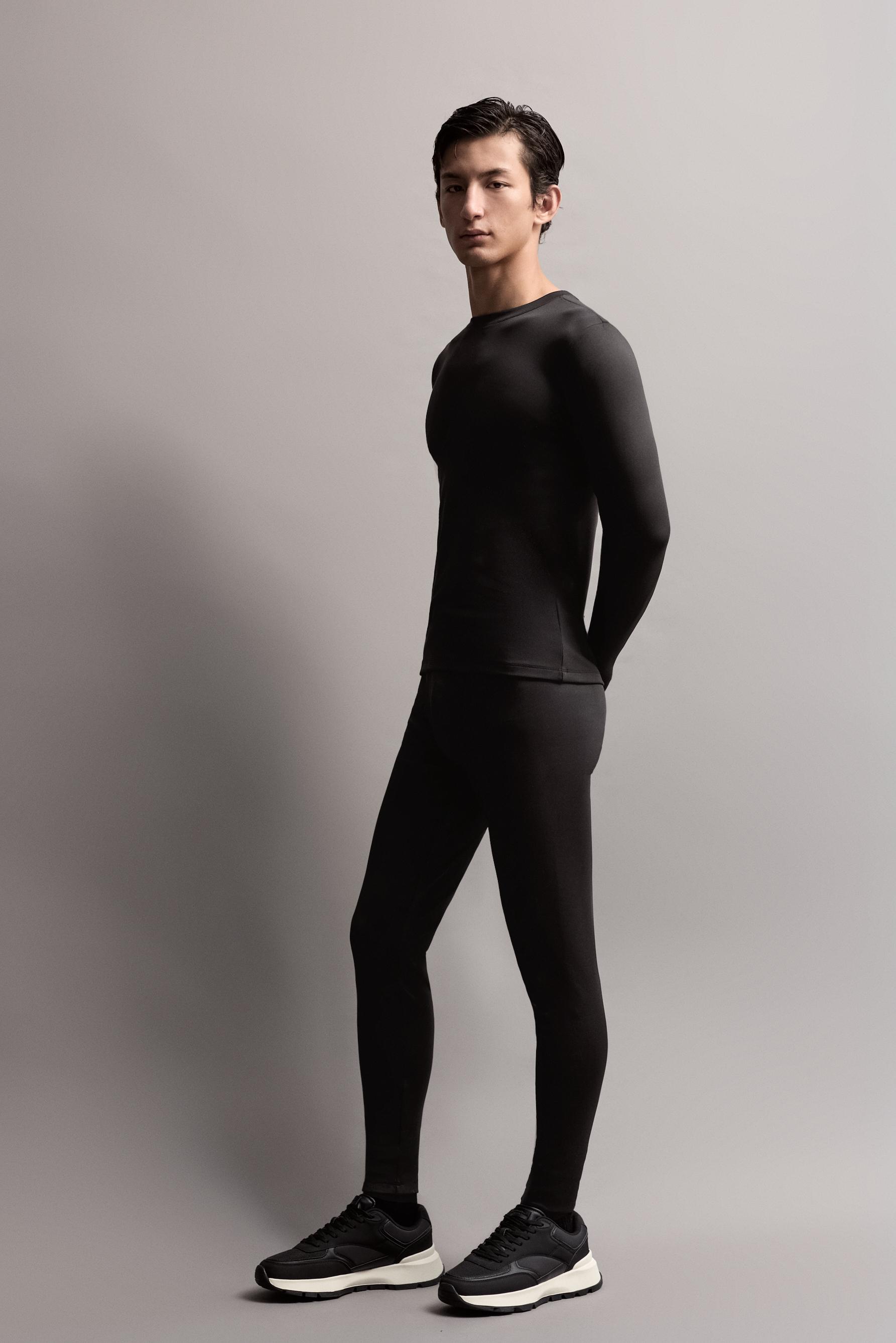Medium-weight thermal leggings (-7ºC to 9ºC) — BLACK
