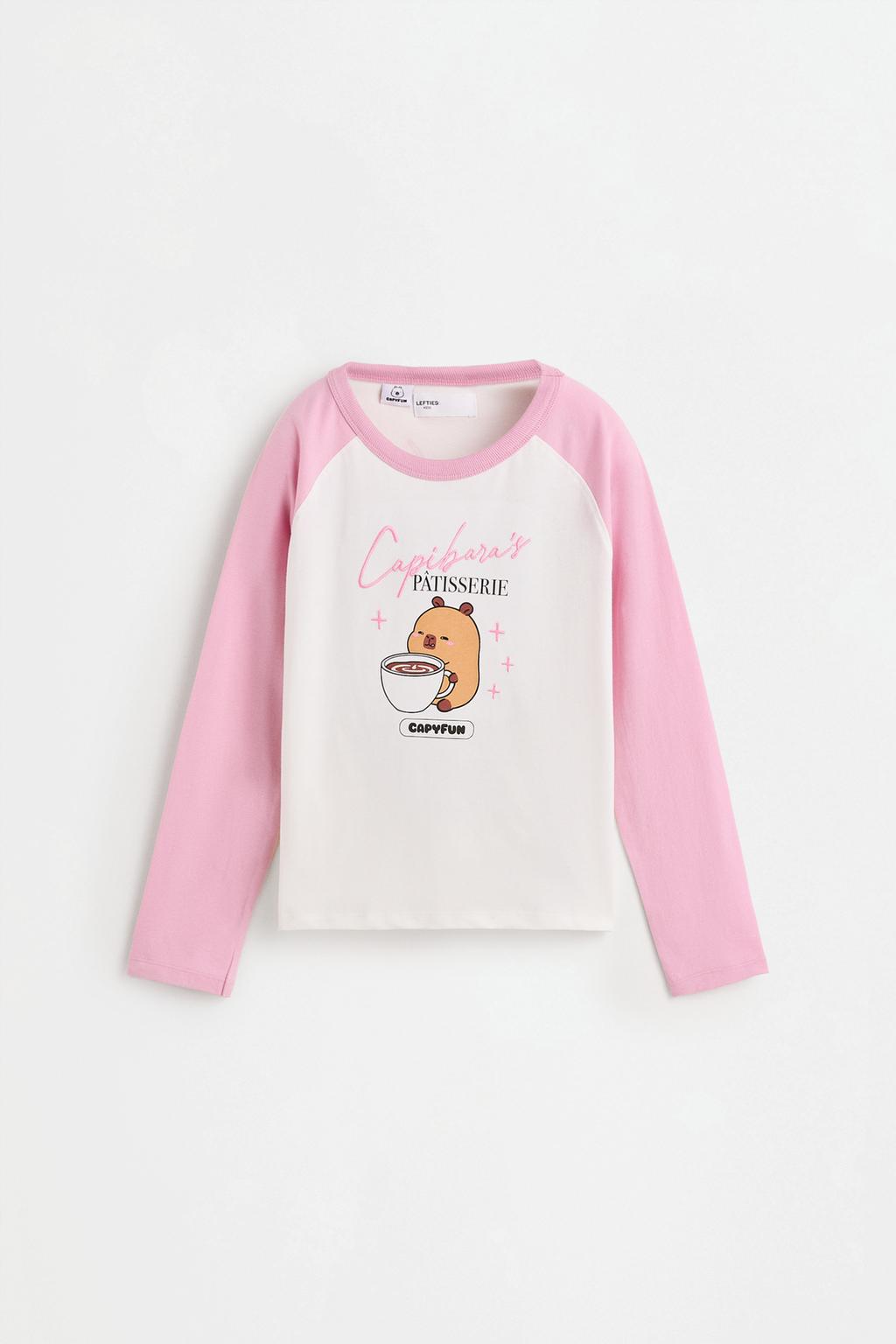 Lefties Capybara CAPYFUN© reqlan qollu köynək