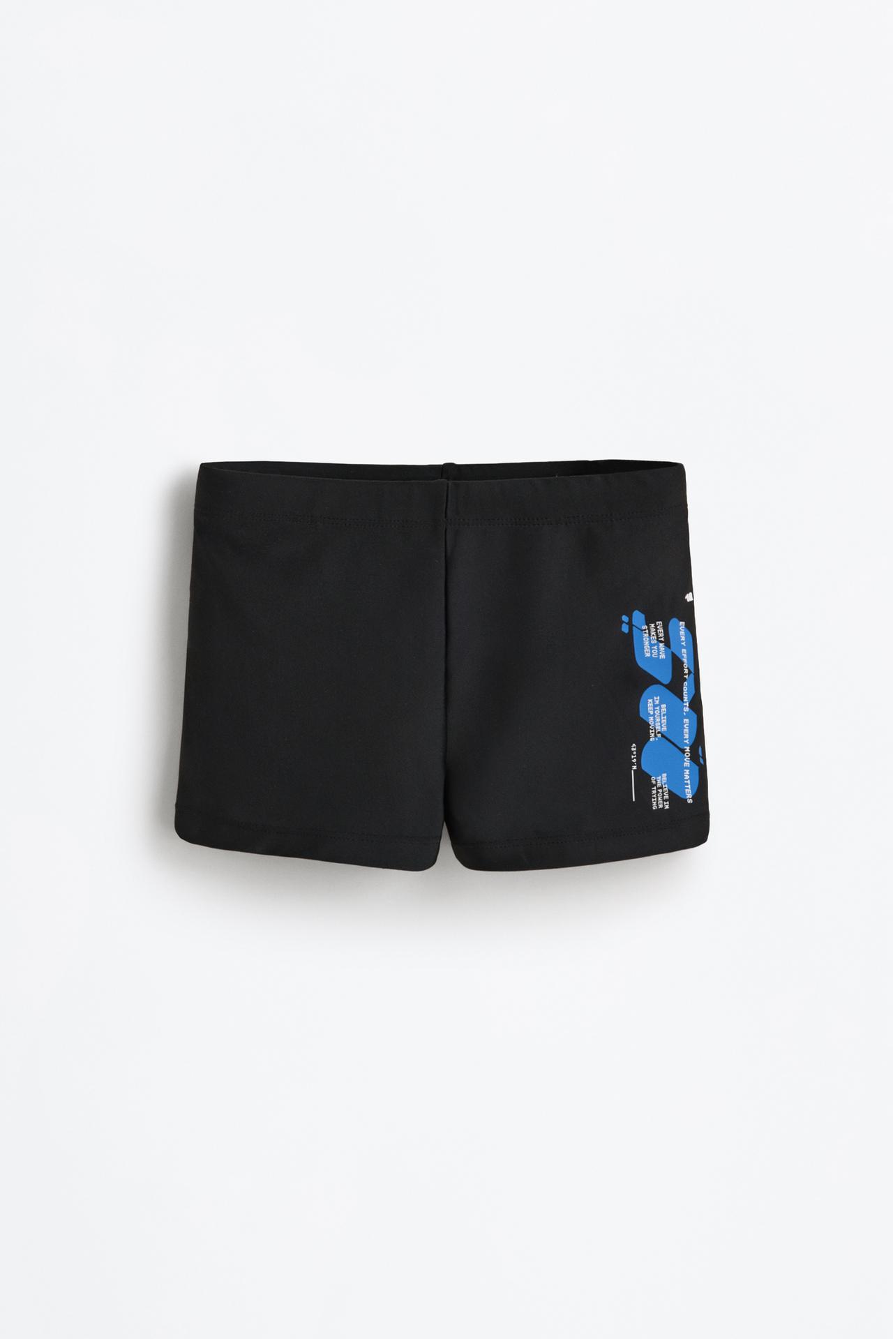 Boxer swimsuit — BLACK