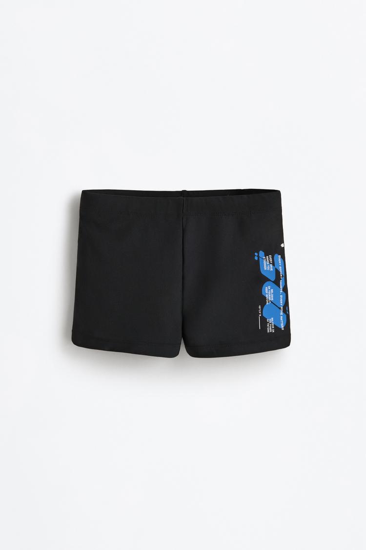 Boxer swimsuit — BLACK