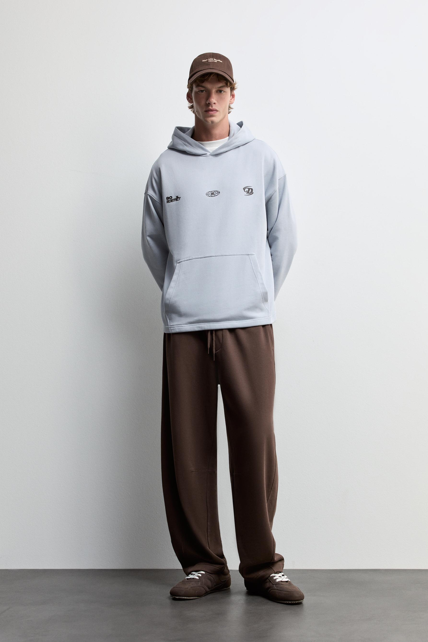 Barrel tracksuit trousers — CHOCOLATE