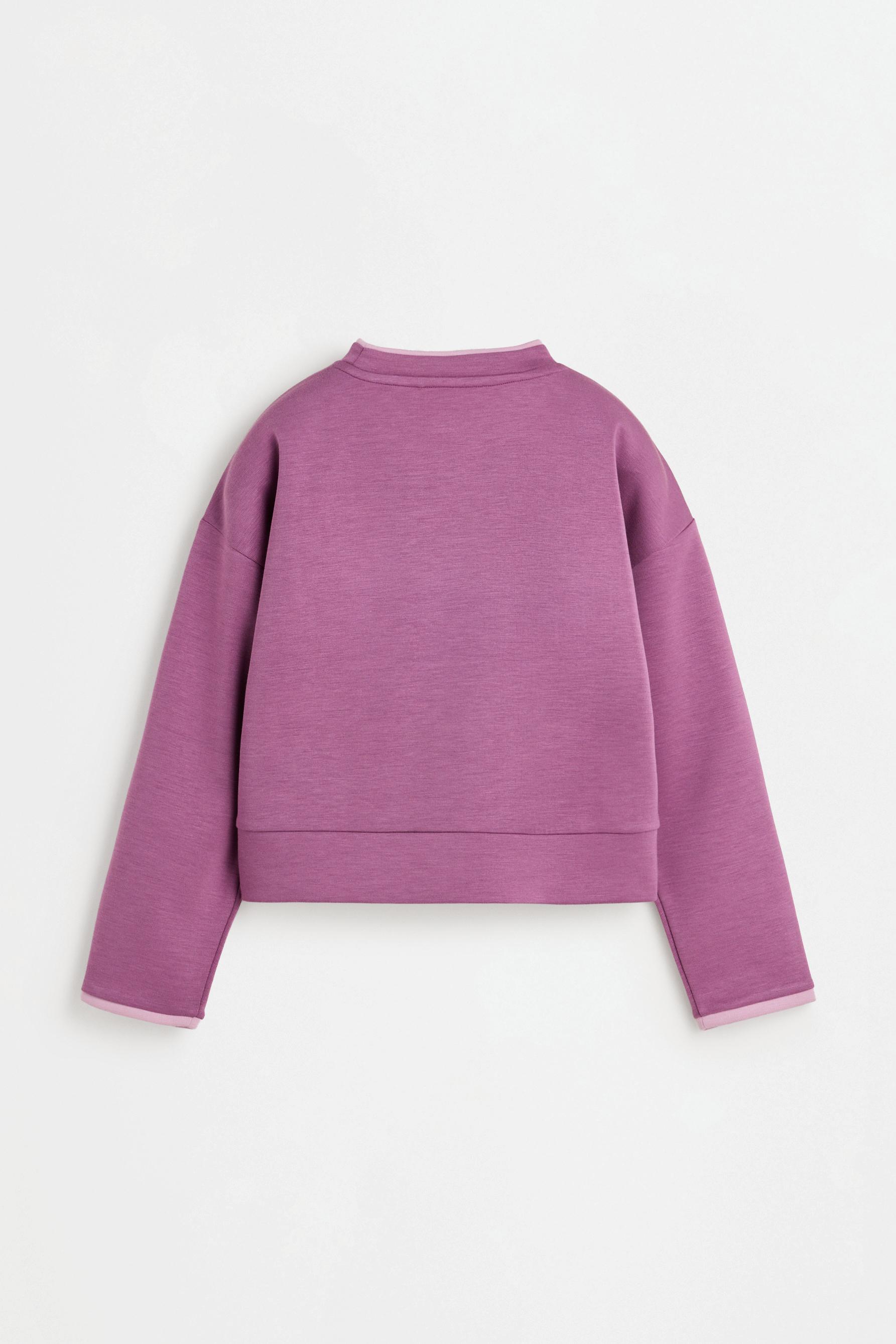 Cropped sweatshirt with text — REDDISH