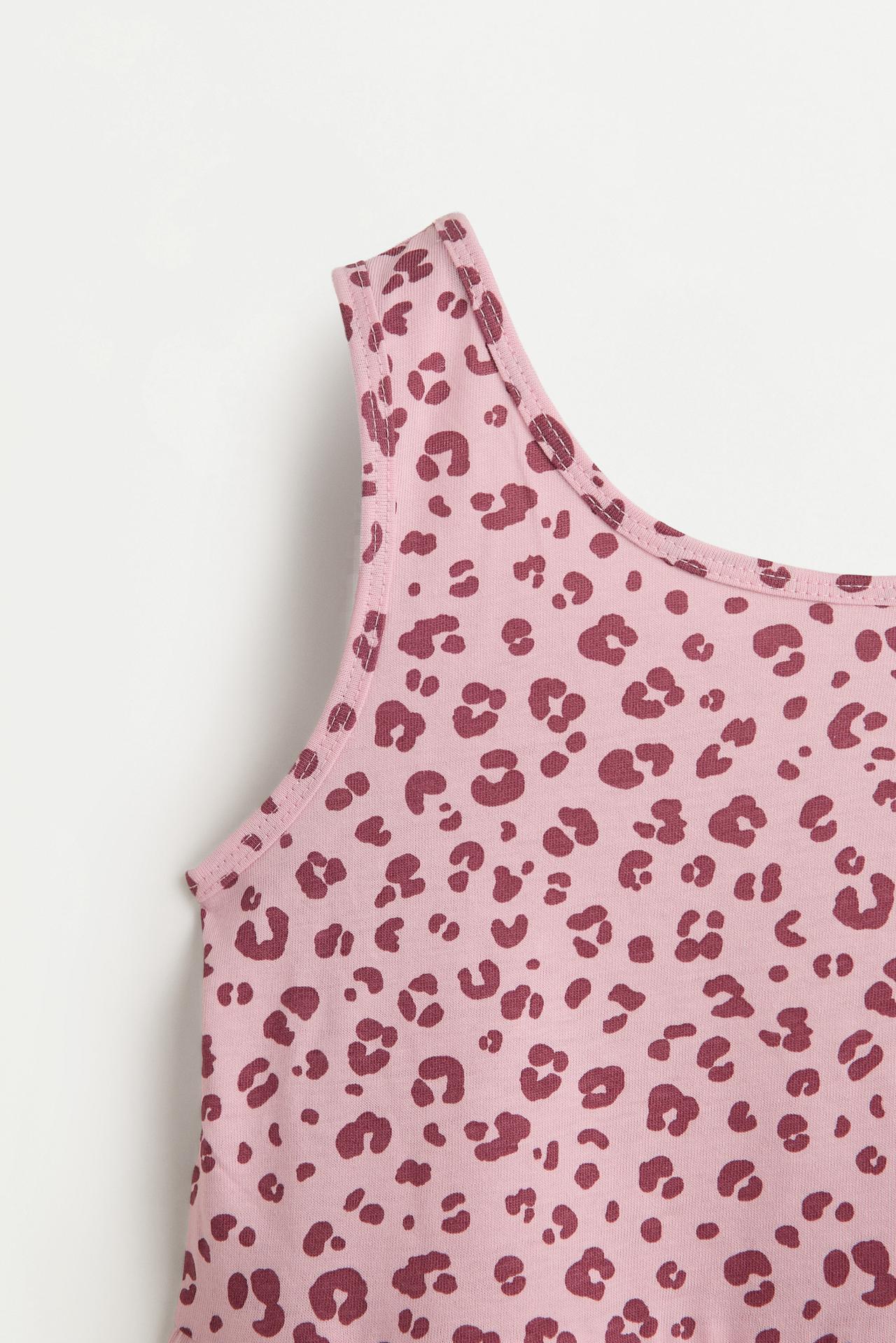Printed strappy dress — PASTEL PINK