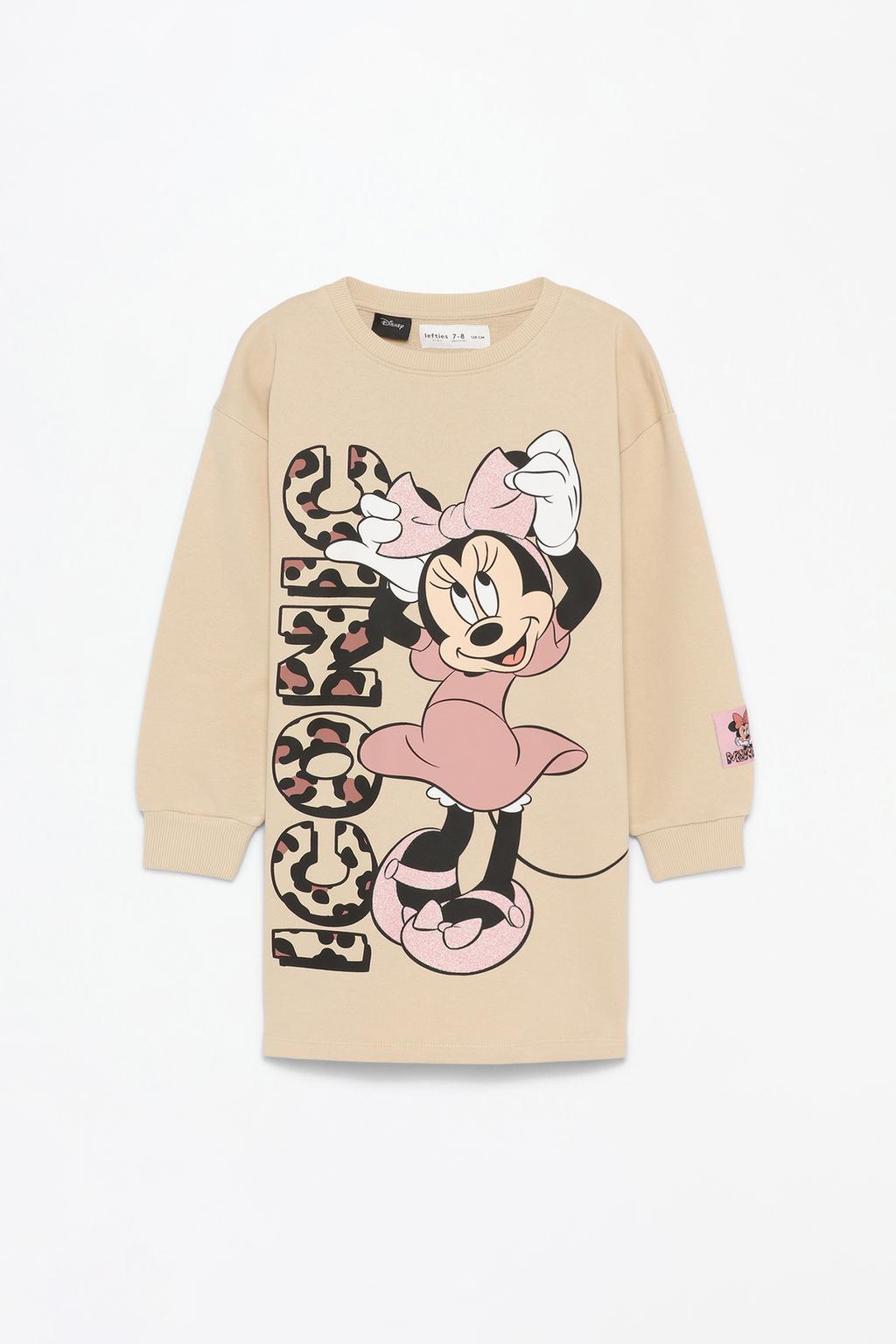 Minnie Mouse © Disney desenli sweatshirt elbise