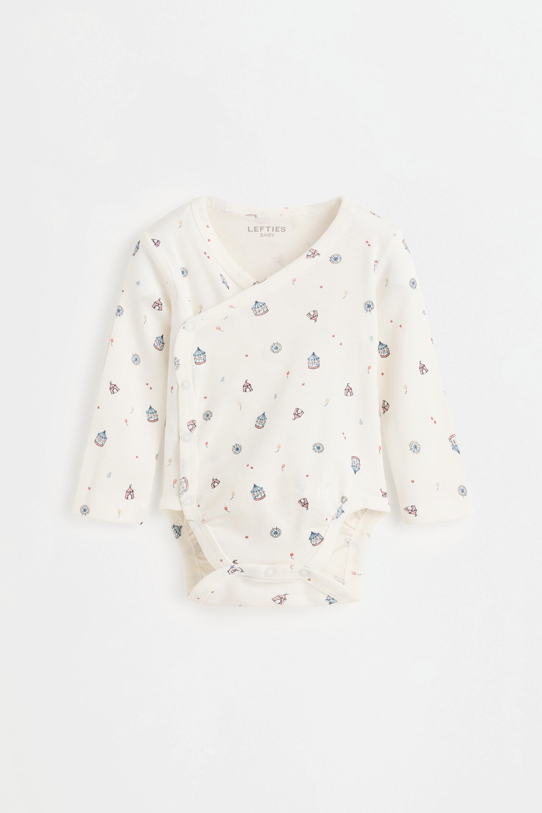 Pack of 2 matching kimono bodysuits — FADED BLUE