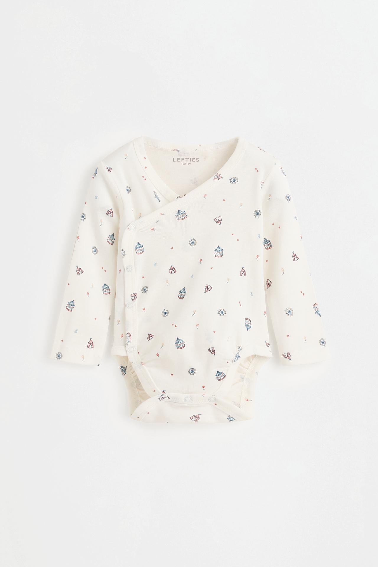 Pack of 2 combined crossover bodysuits — FADED BLUE