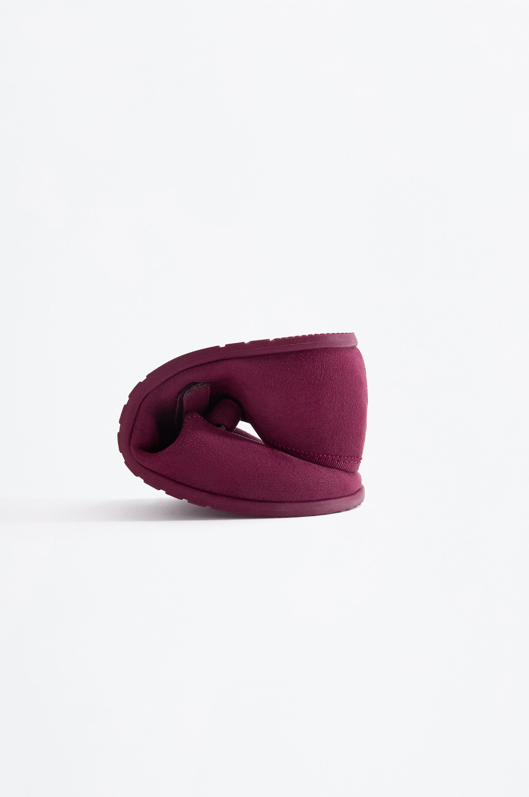 BAREFOOT MARY JANE BALLET FLAT — BURGUNDY