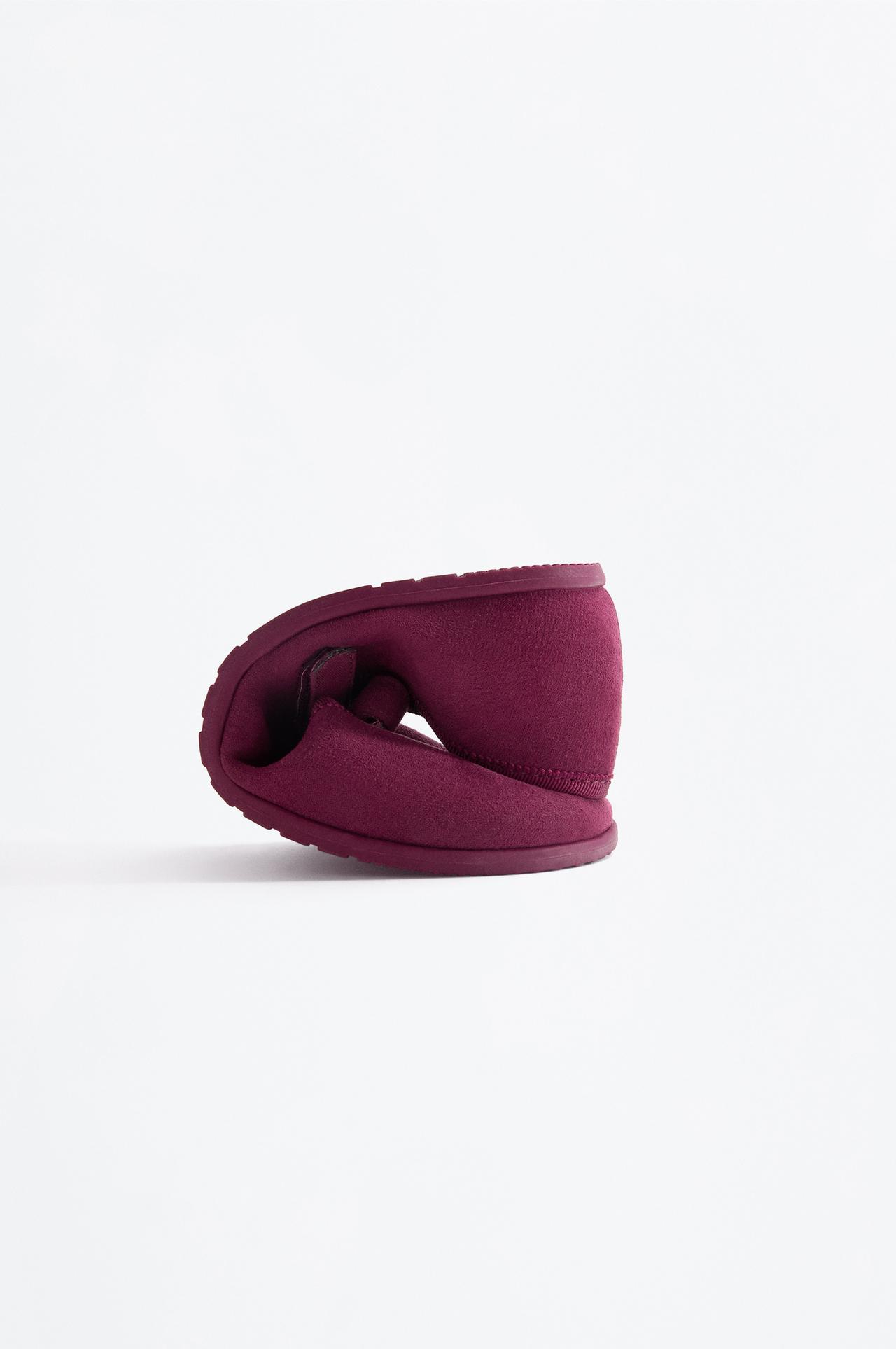 BAREFOOT MARY JANE BALLET FLAT — BURGUNDY