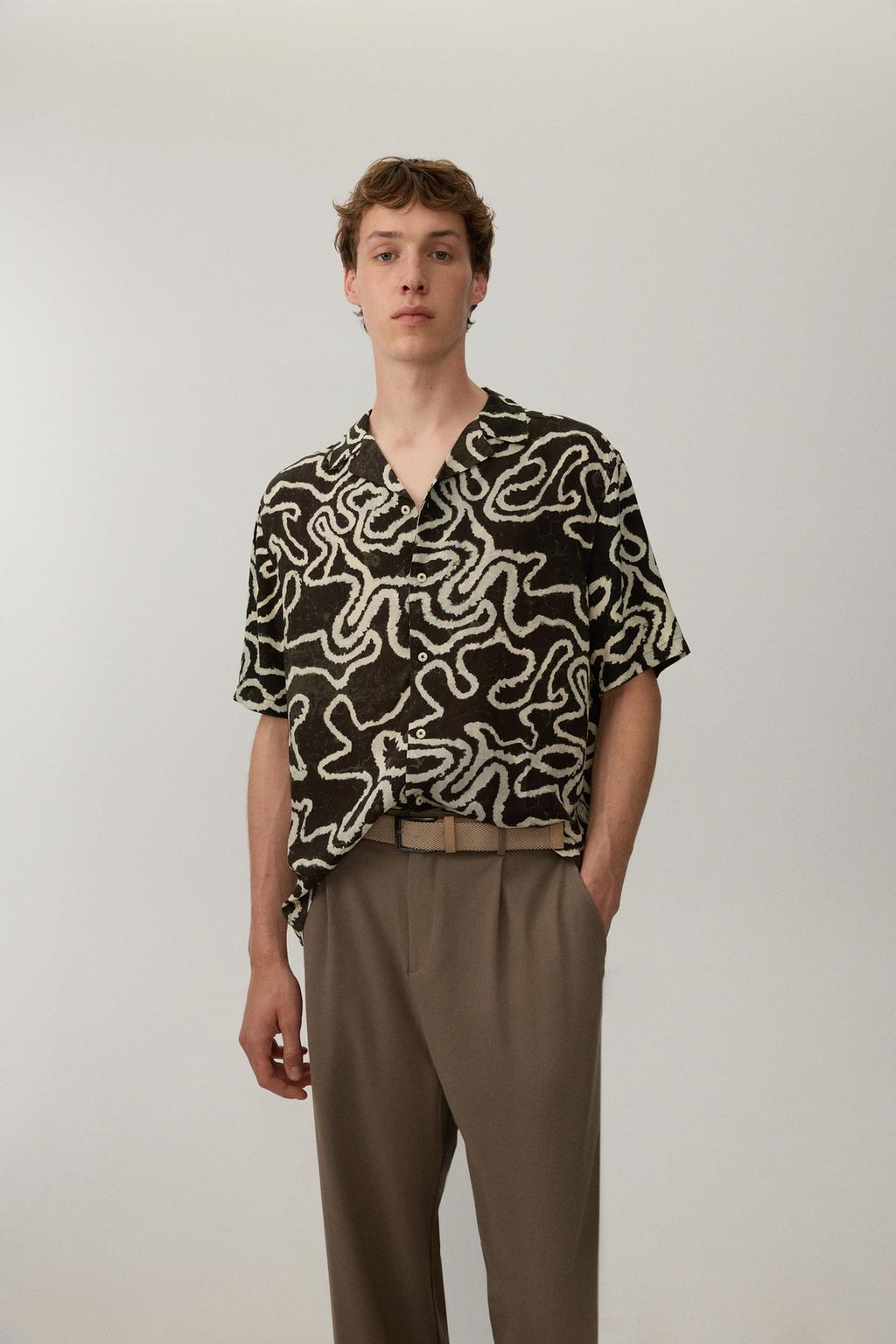 Printed resort shirt