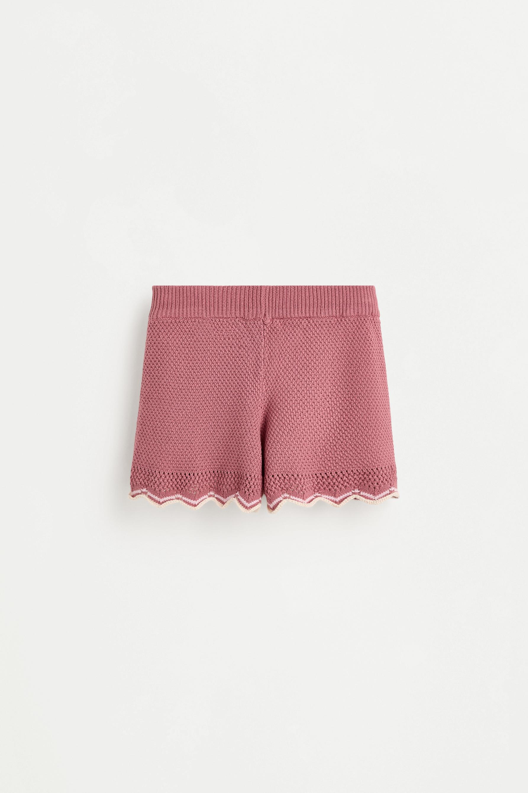 Knit shorts — PINK
