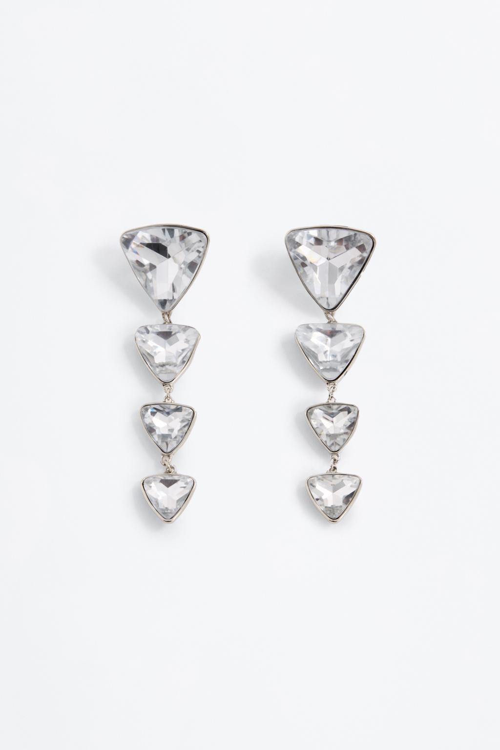 Pendientes largos strass