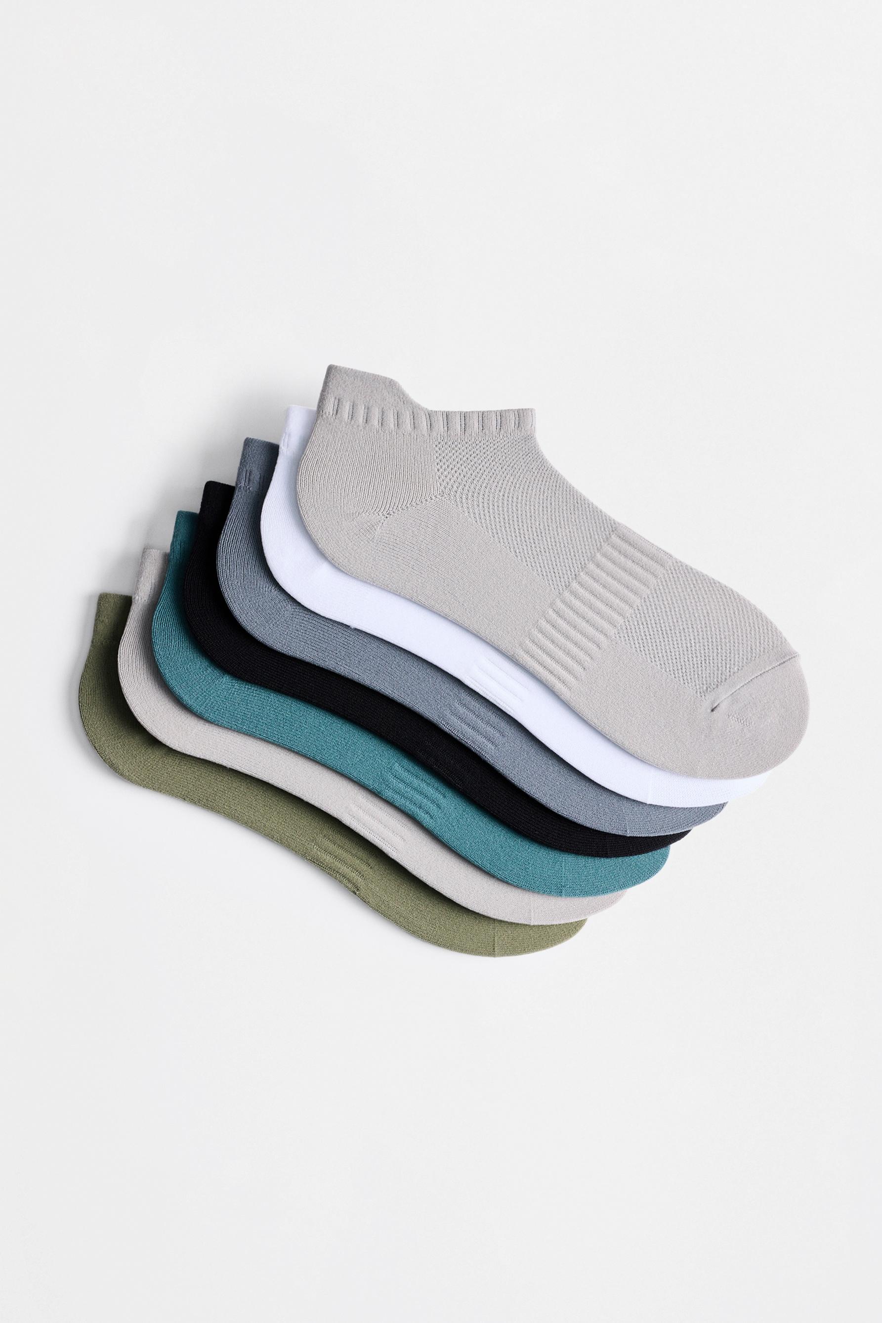 7-Pack of ankle socks — BLUE TONES